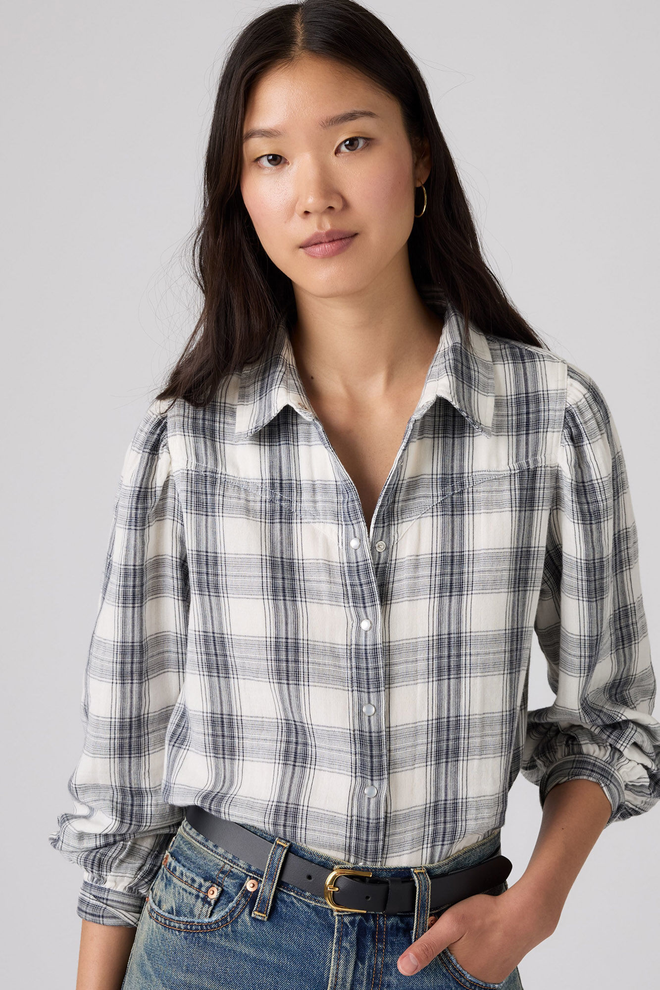 Levi's Camisa manga larga algod&oacute;n