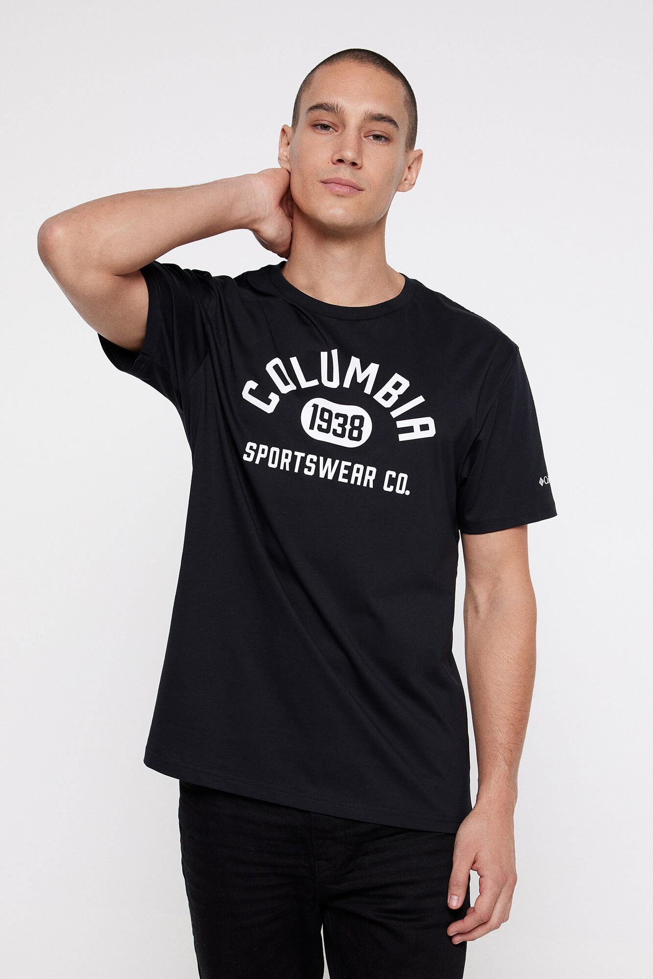 Columbia Columbia logo short sleeve t-shirt black