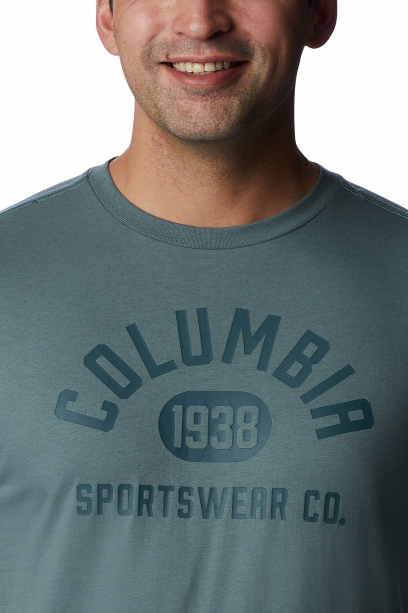 Columbia Camiseta manga corta logo Columbia azul