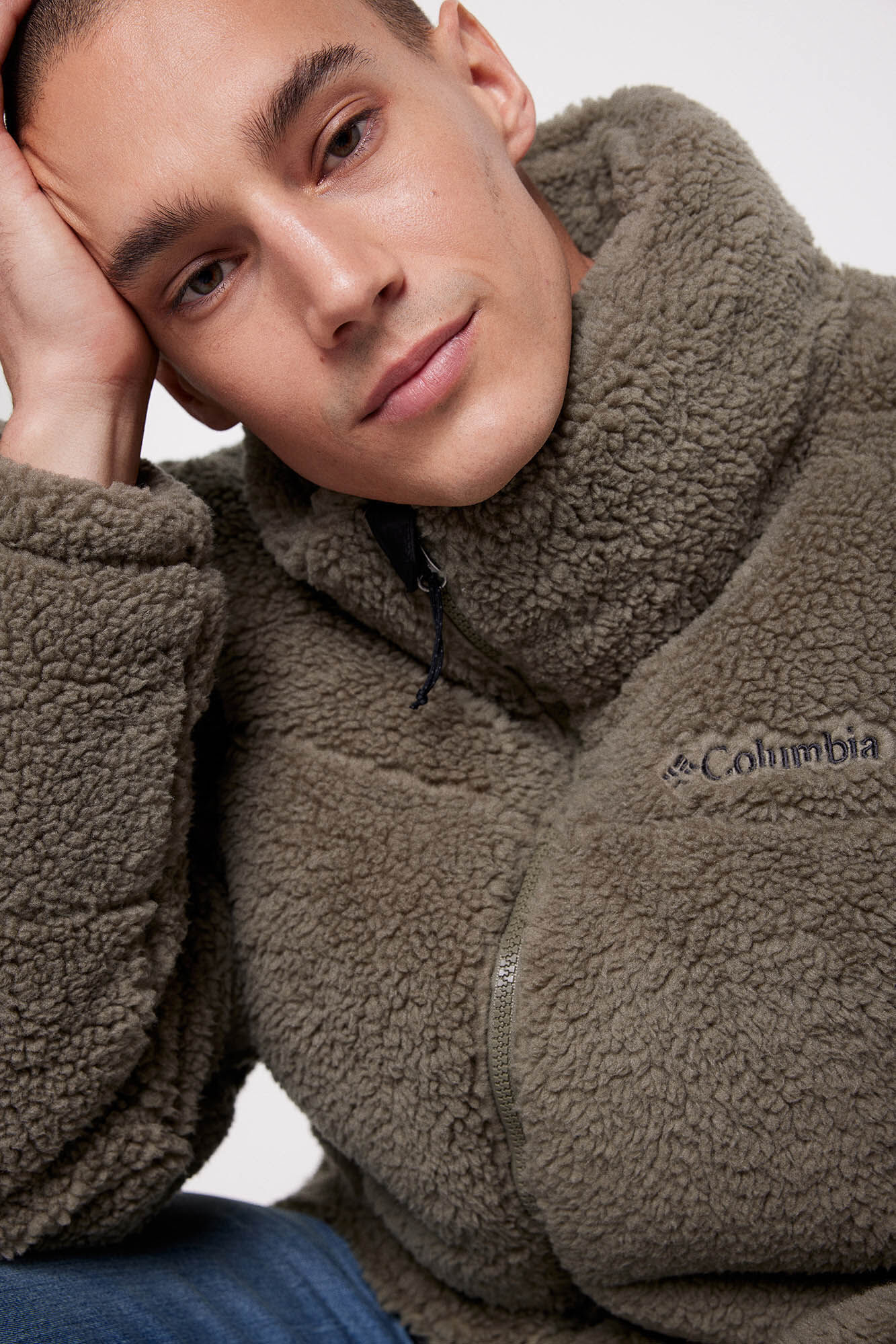 Columbia Columbia Puffect Sherpa&trade; fleece jacket for men beige