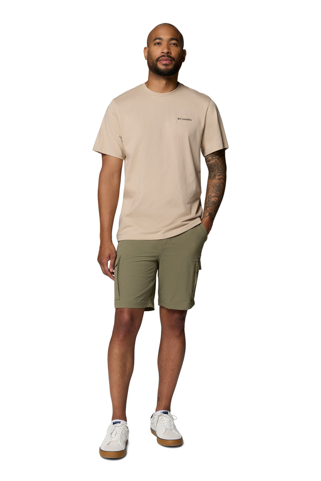 Columbia Camiseta con estampado de naturaleza en la espalda