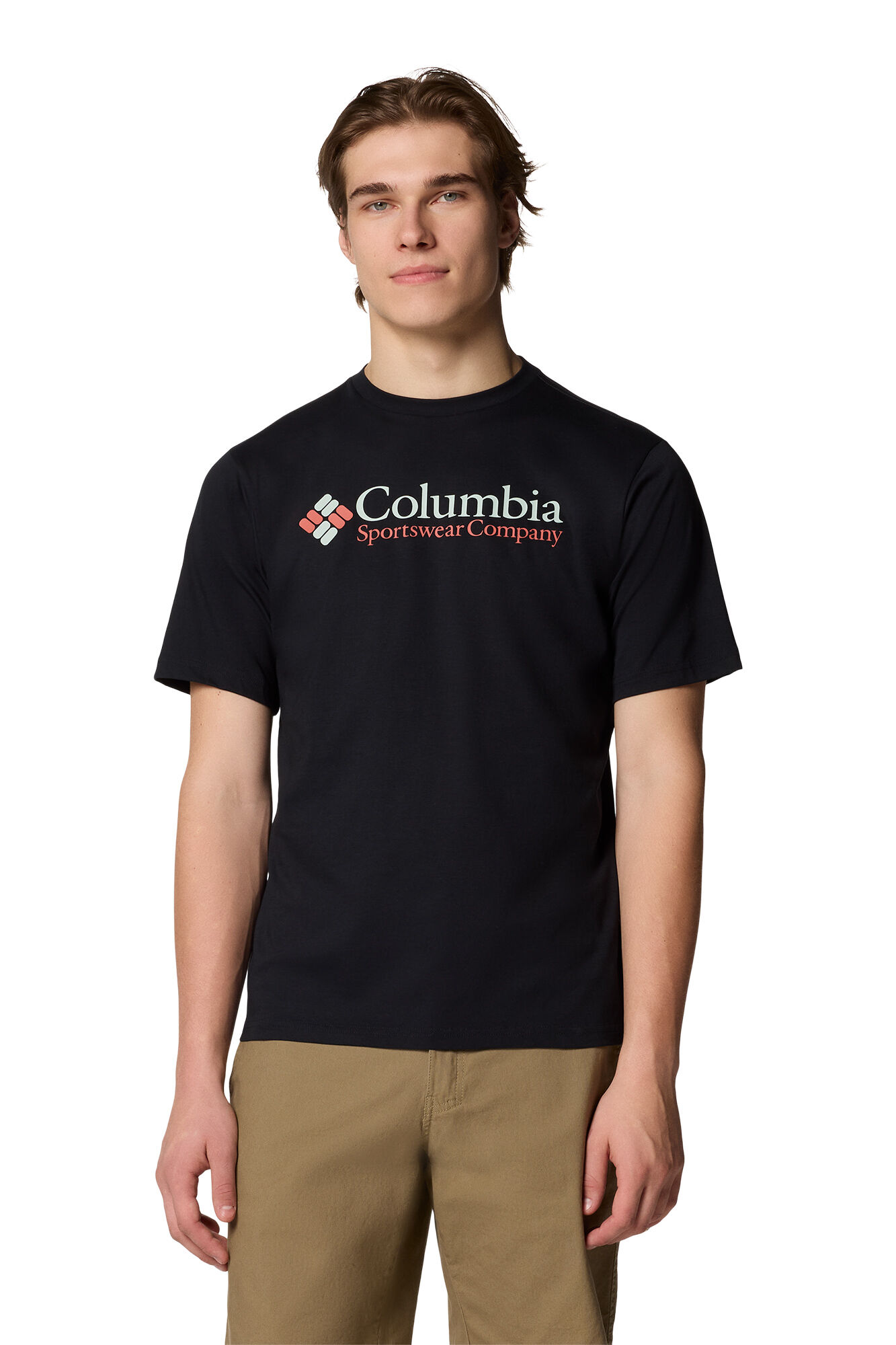 Columbia Columbia for men 's Basic Logo&trade; organic cotton short sleeve T-Shirt black