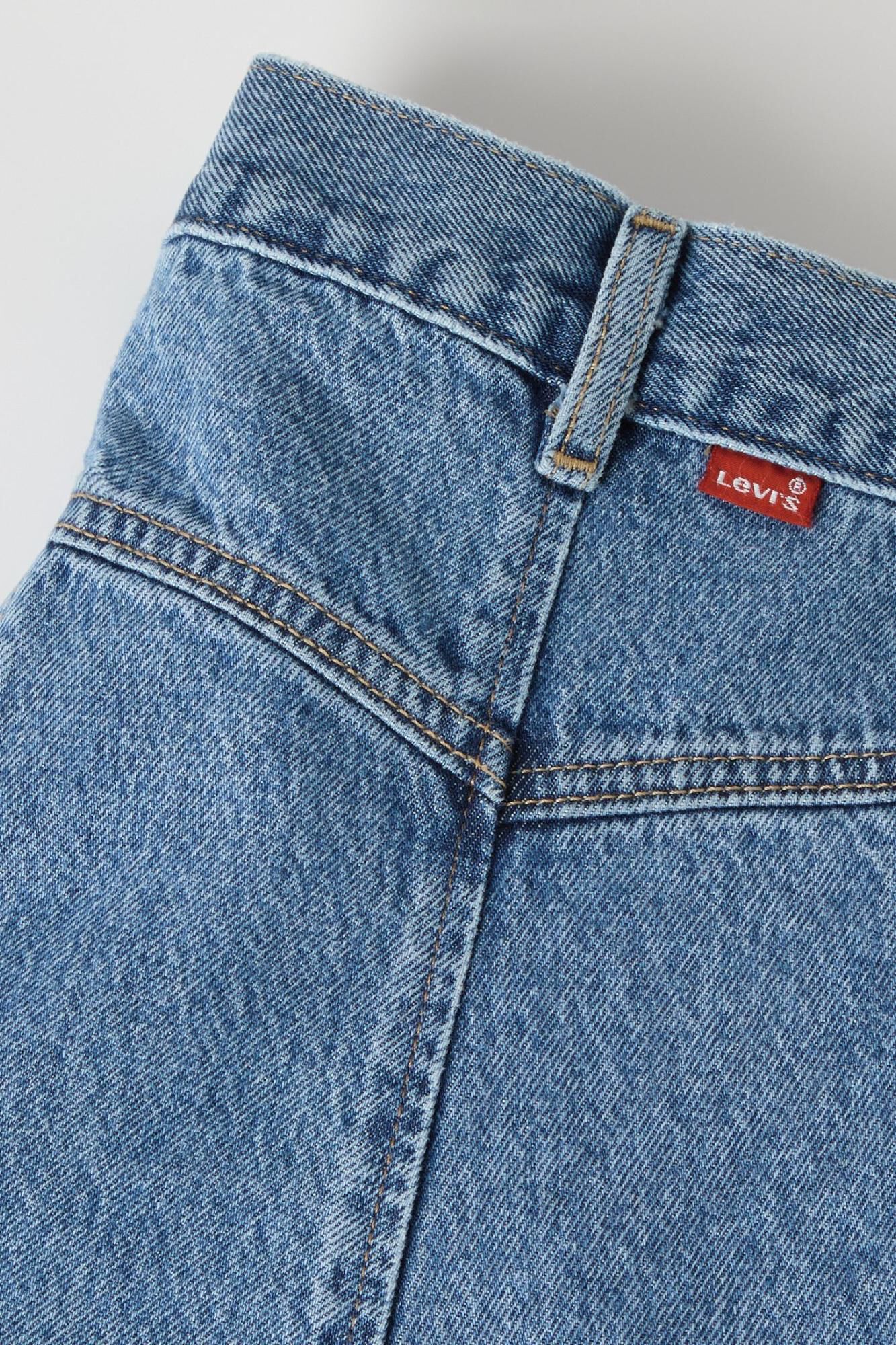 Levi's Falda vaquera midi azul