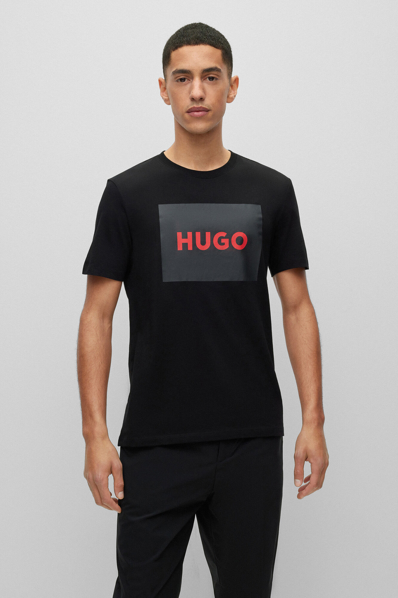 HUGO Short-sleeved T-shirt black