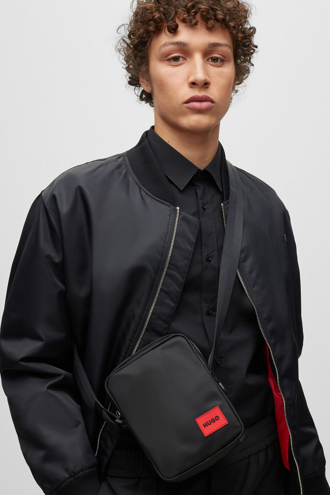 HUGO Bandolera ajustable preto