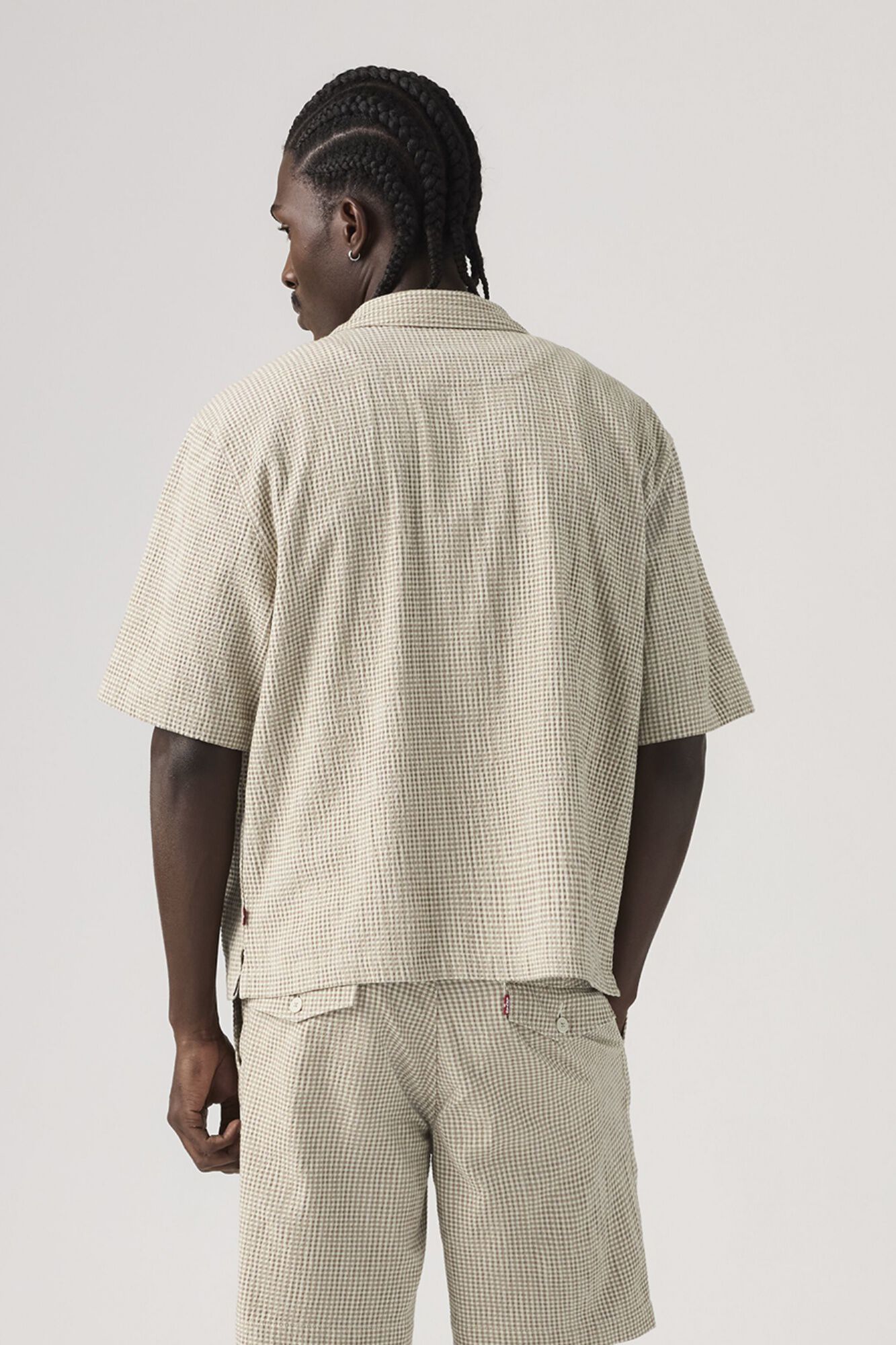 Levi's Camisa crop de manga corta blanco