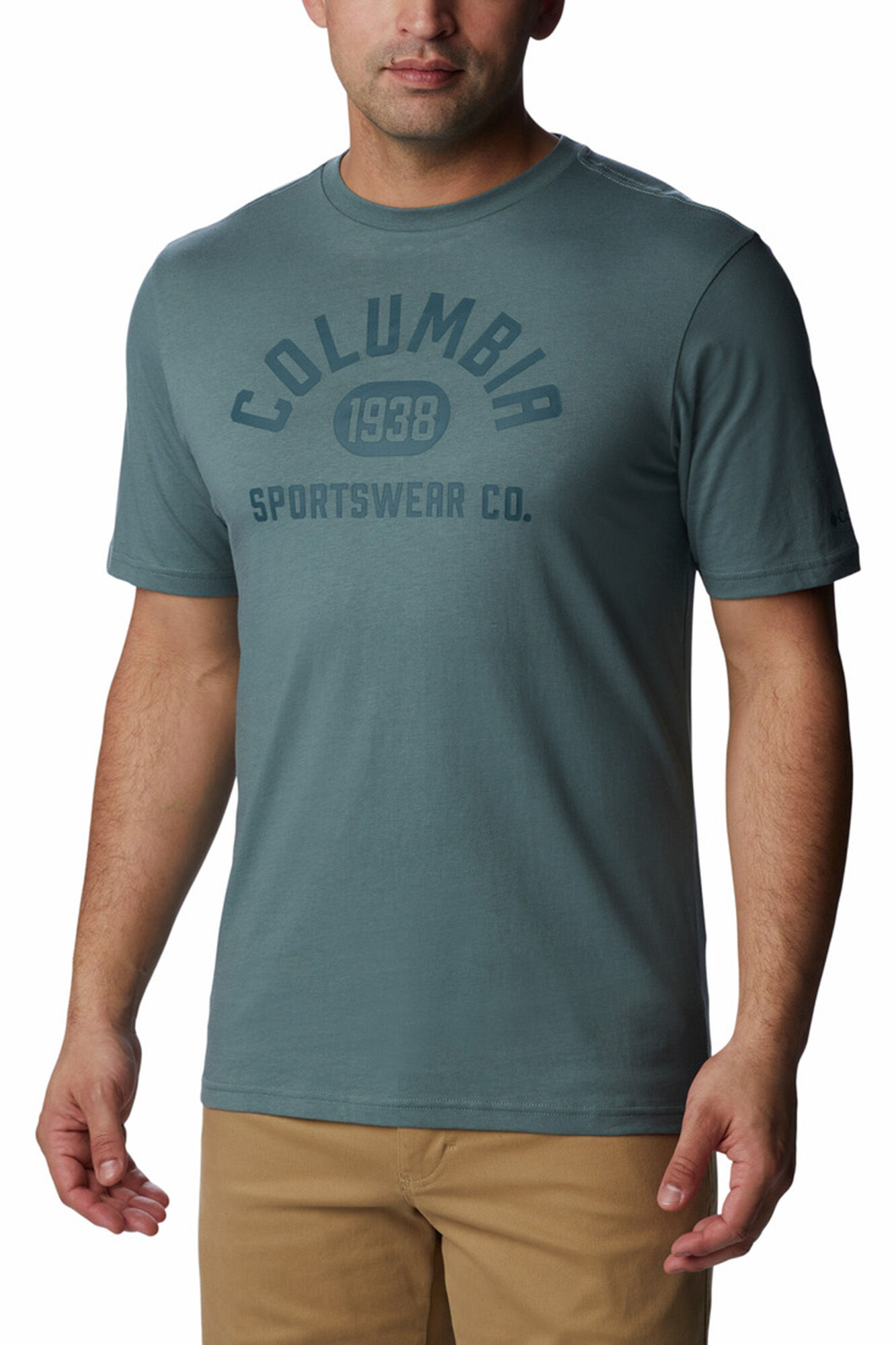 Columbia Camiseta manga corta logo Columbia azul