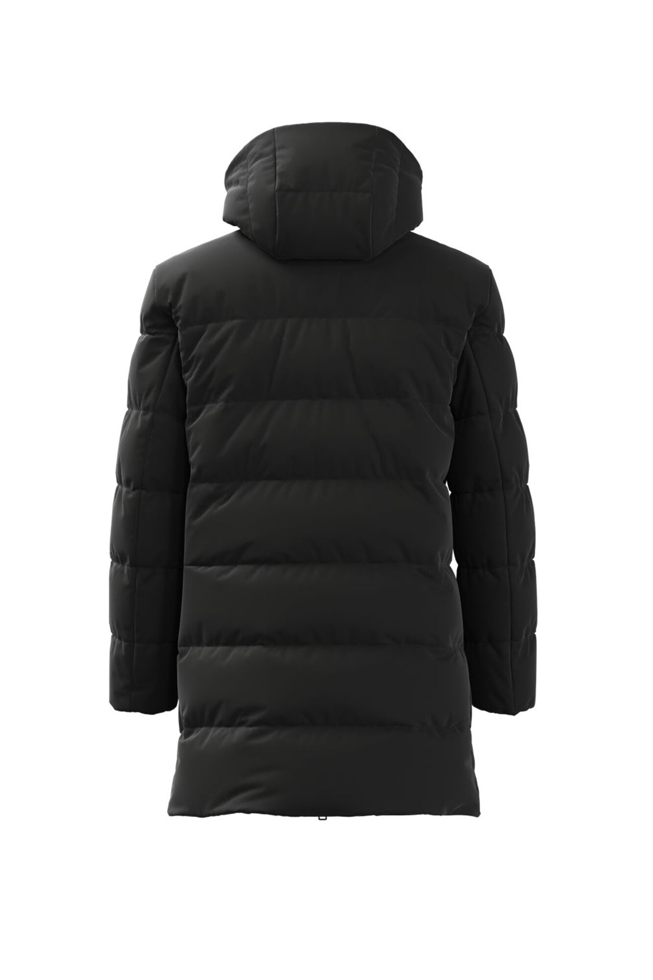 HUGO Sobretudo com capuz preto