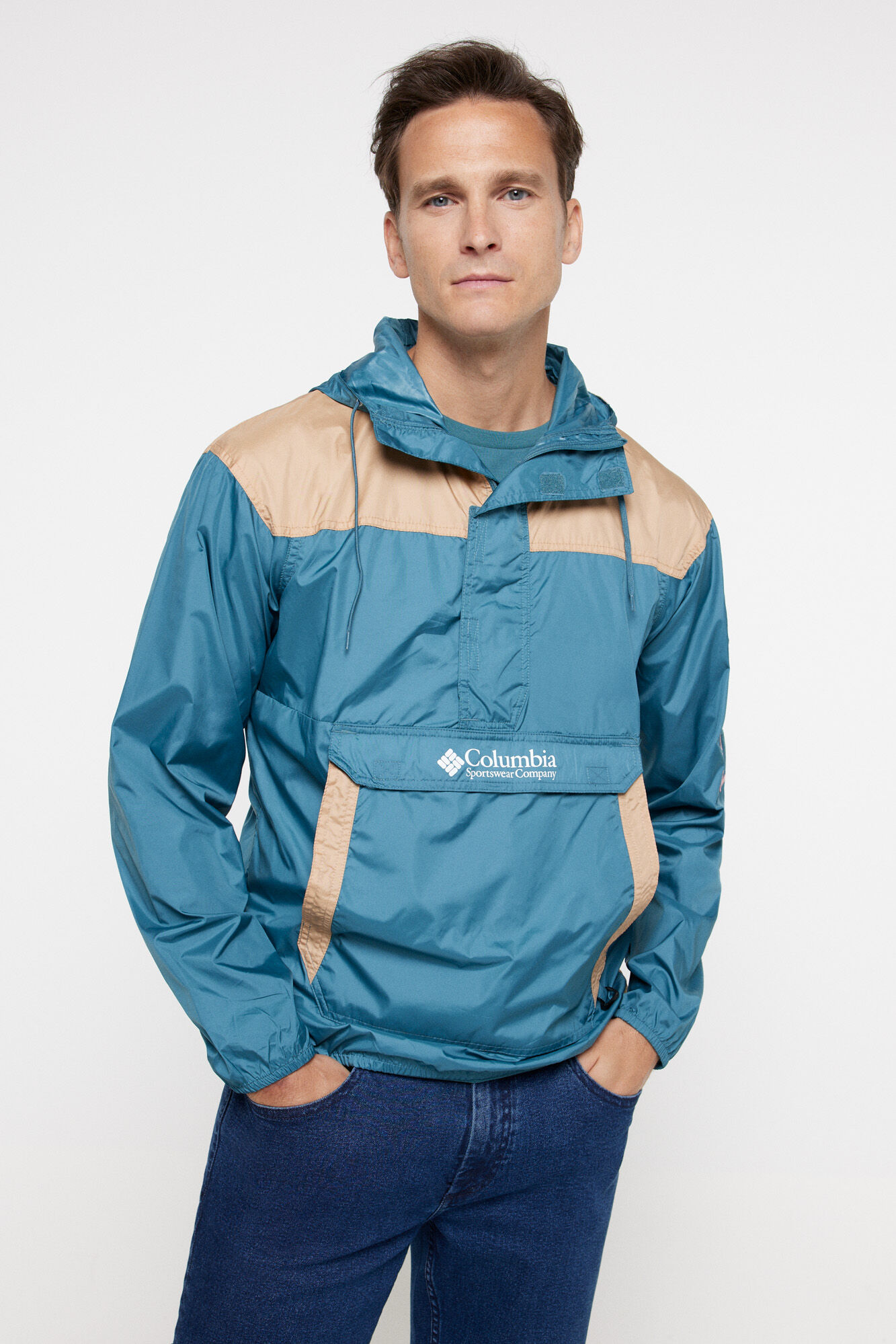 Columbia Cortavientos Columbia para hombre Challenger&trade; turquesa