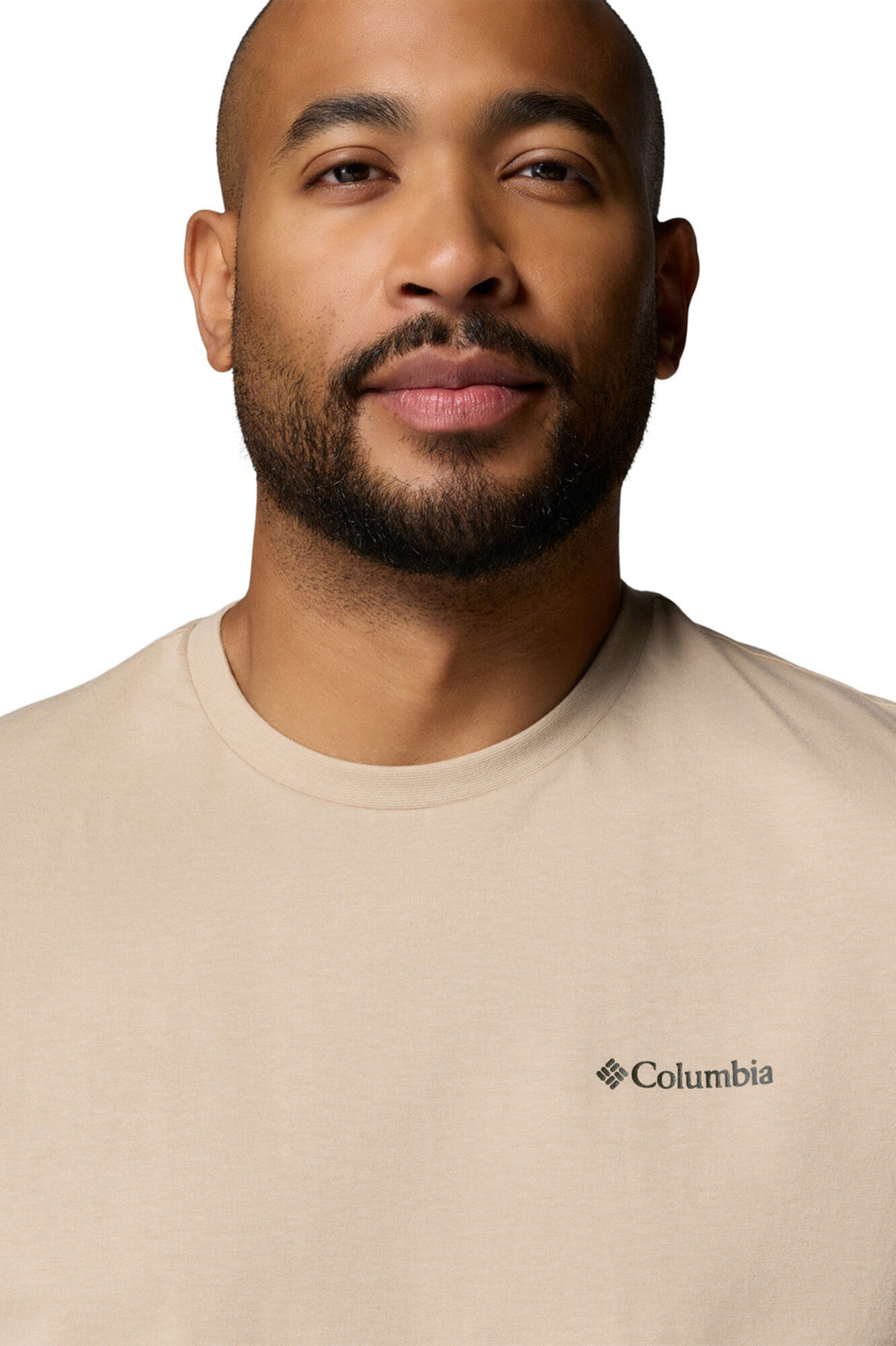 Columbia Camiseta con estampado de naturaleza en la espalda nude