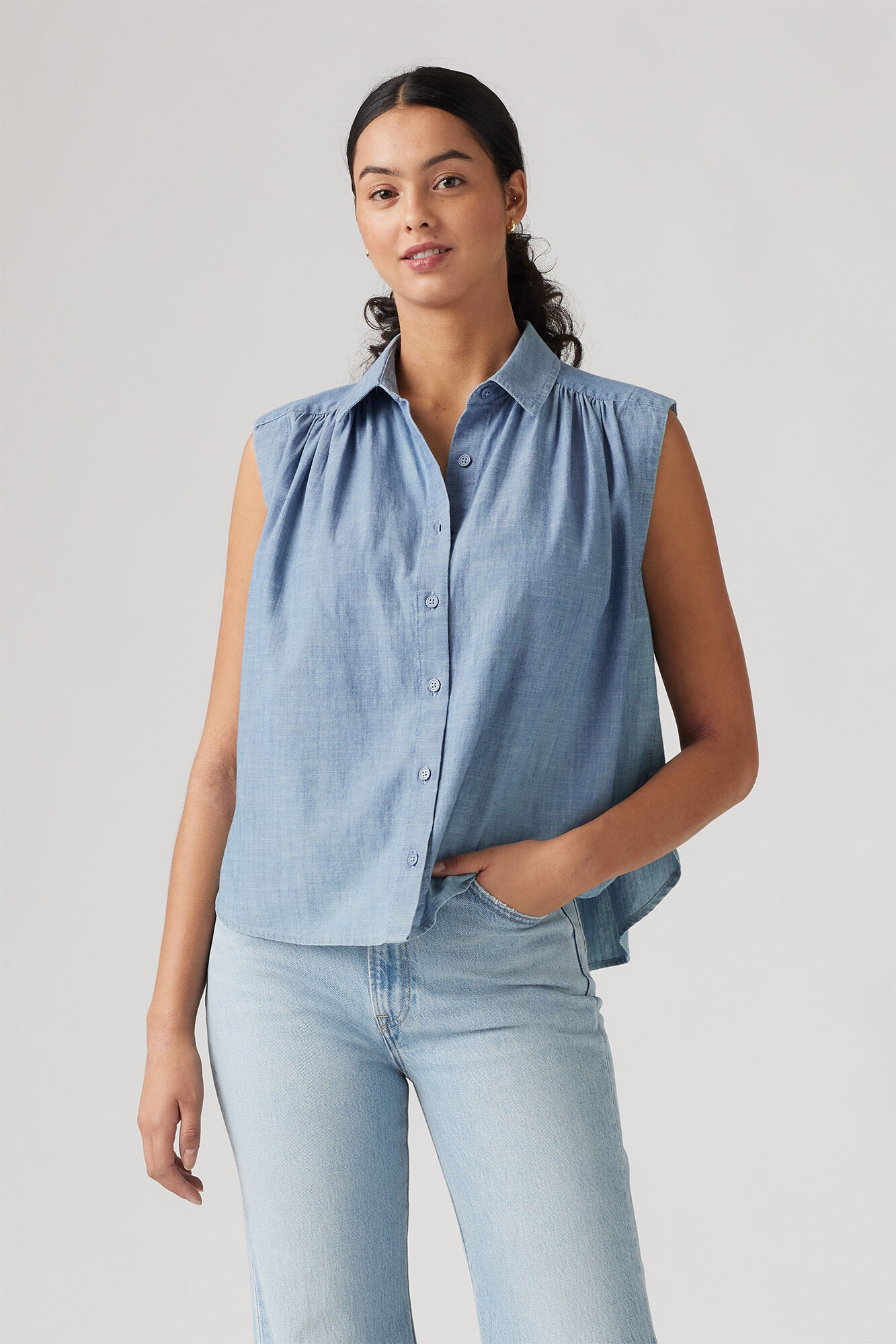 Levi's Levi's&reg; denim blouse  blue