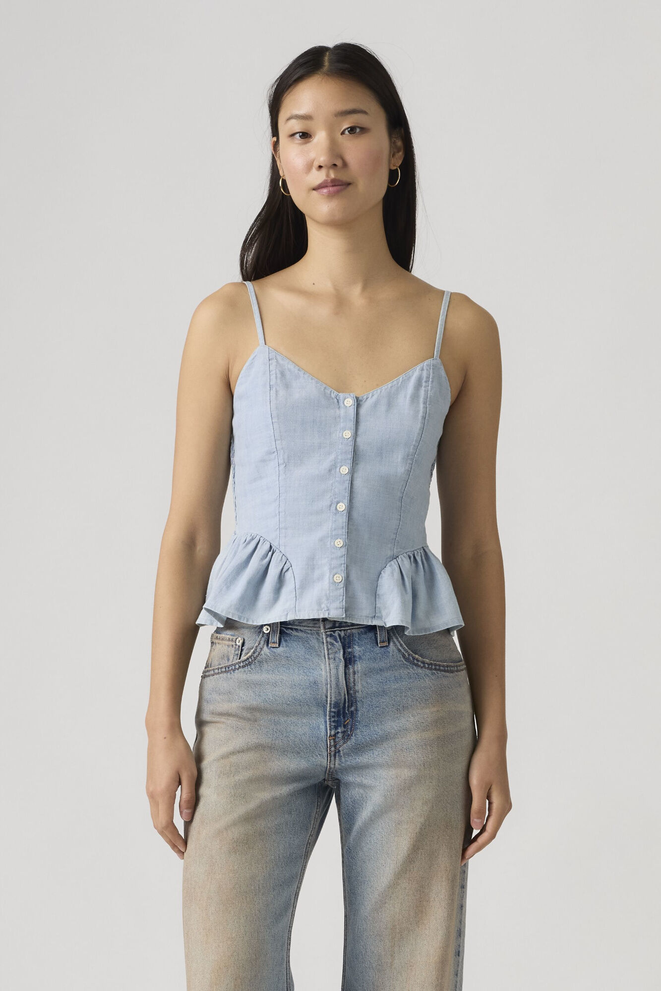 Levi's Top de tirantes azul