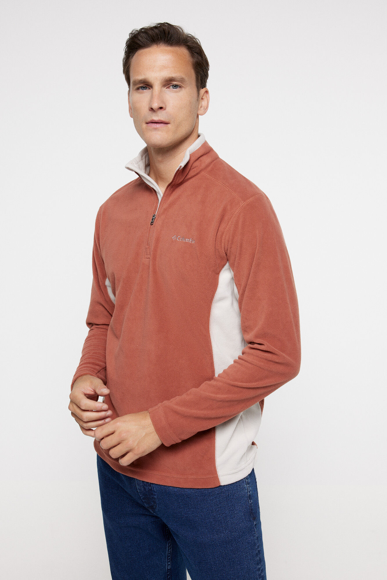 Columbia Columbia Klamath Range II&trade; half-zip fleece for men <br> red