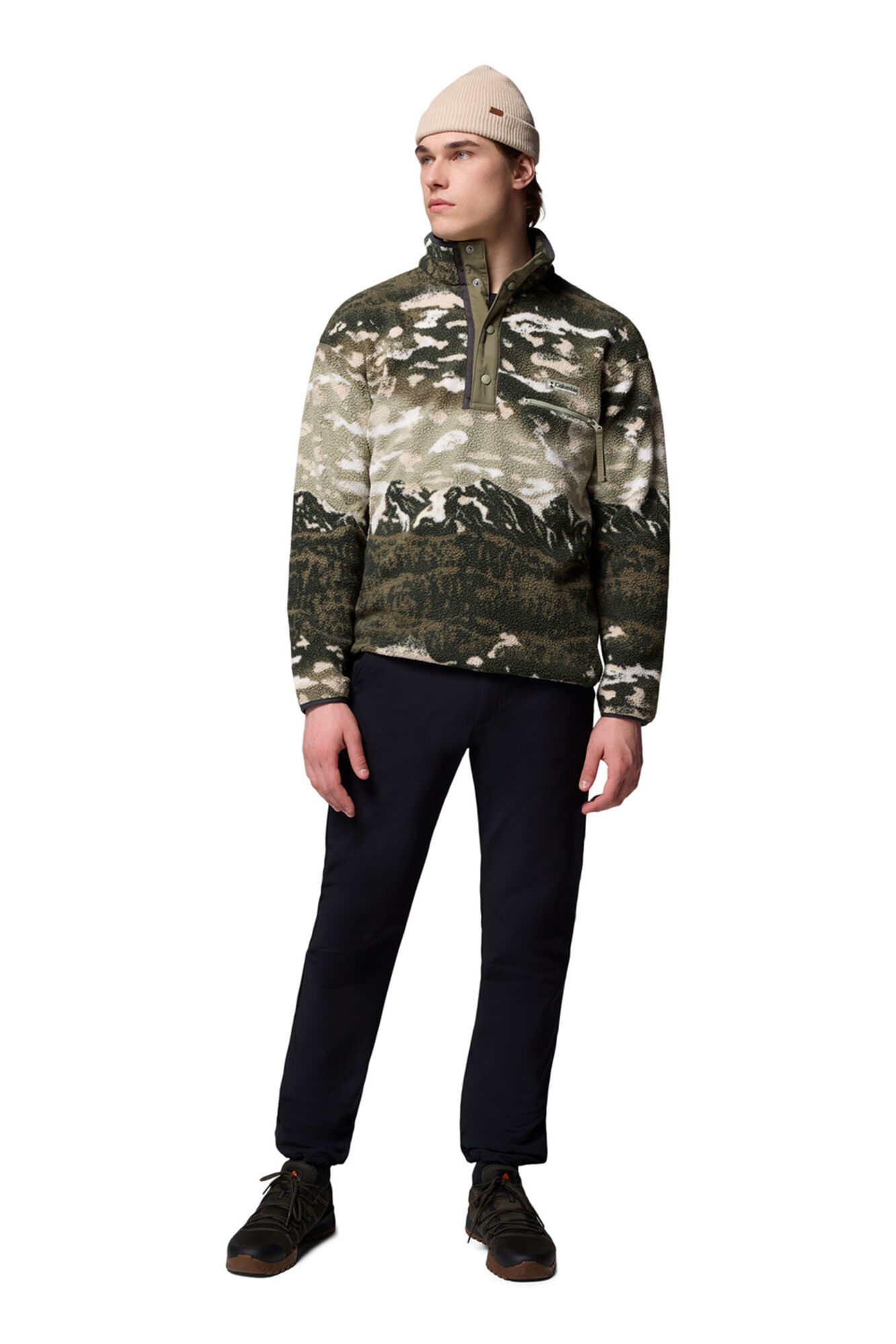 Columbia Forro polar con corchetes