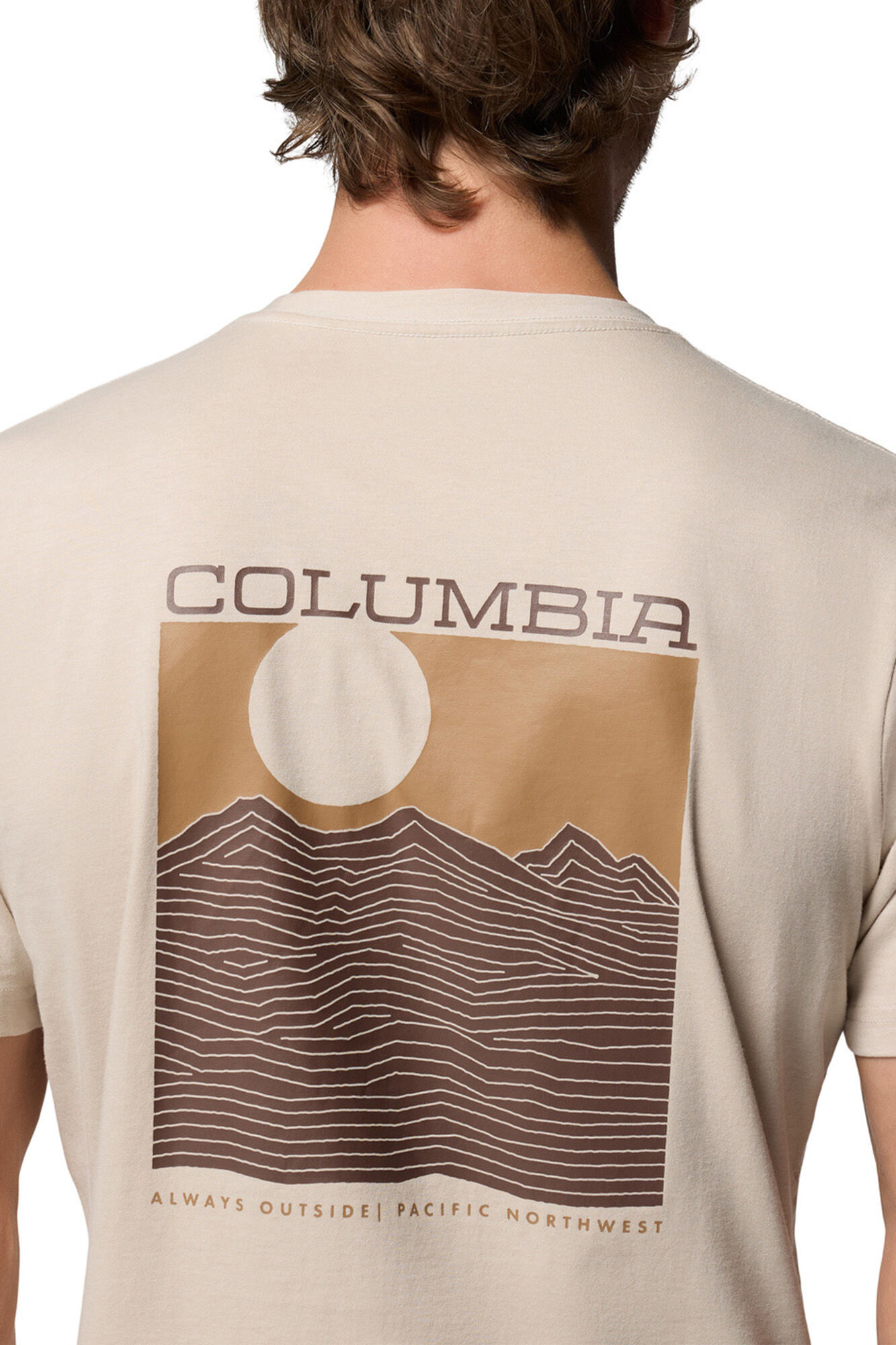 Columbia Camiseta de algod&oacute;n org&aacute;nico beige