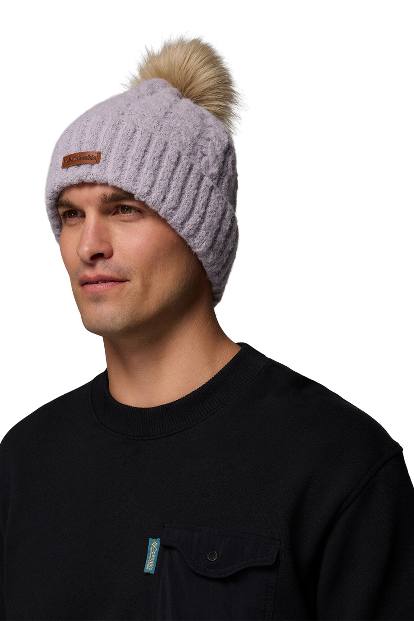 Columbia Gorro unisex Winter Blur&trade; II con pomp&oacute;n