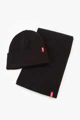 Levi's Conjunto Gorro y Bufanda Levi's negro