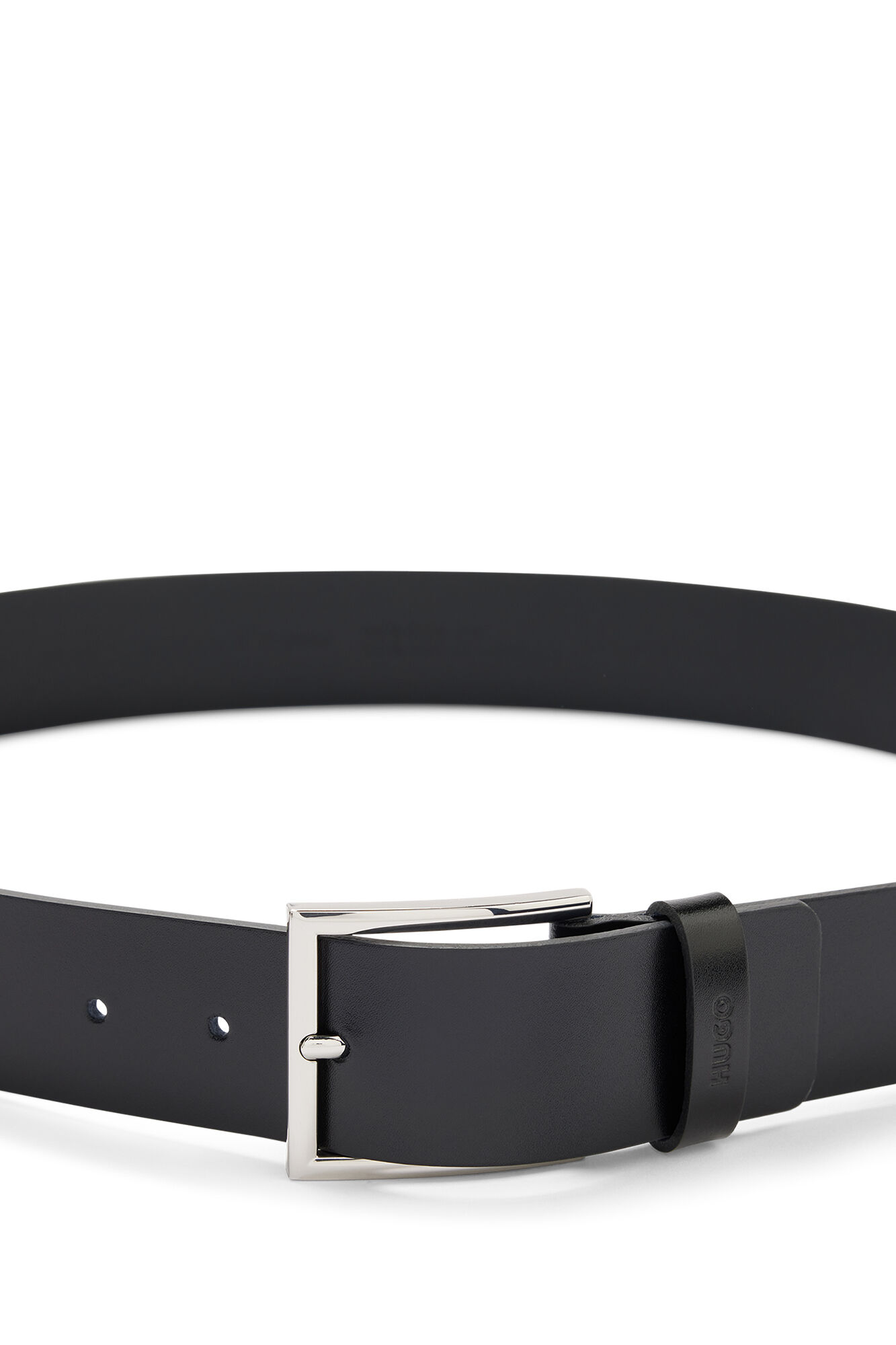 HUGO Cinturon piel negro