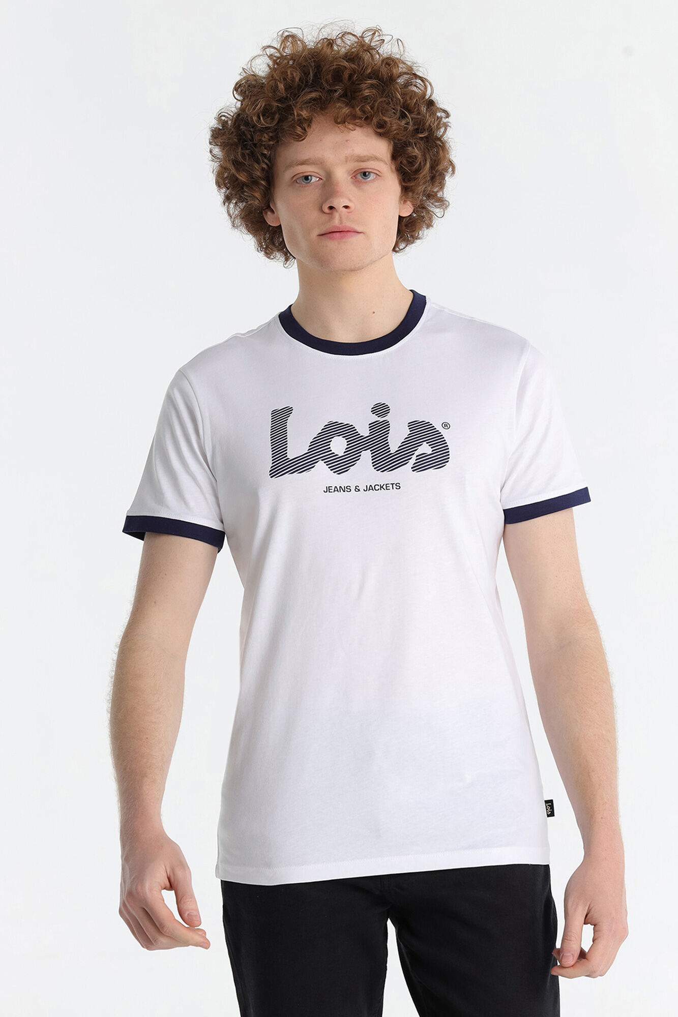 Lois T-shirt de manga curta com gola redonda
