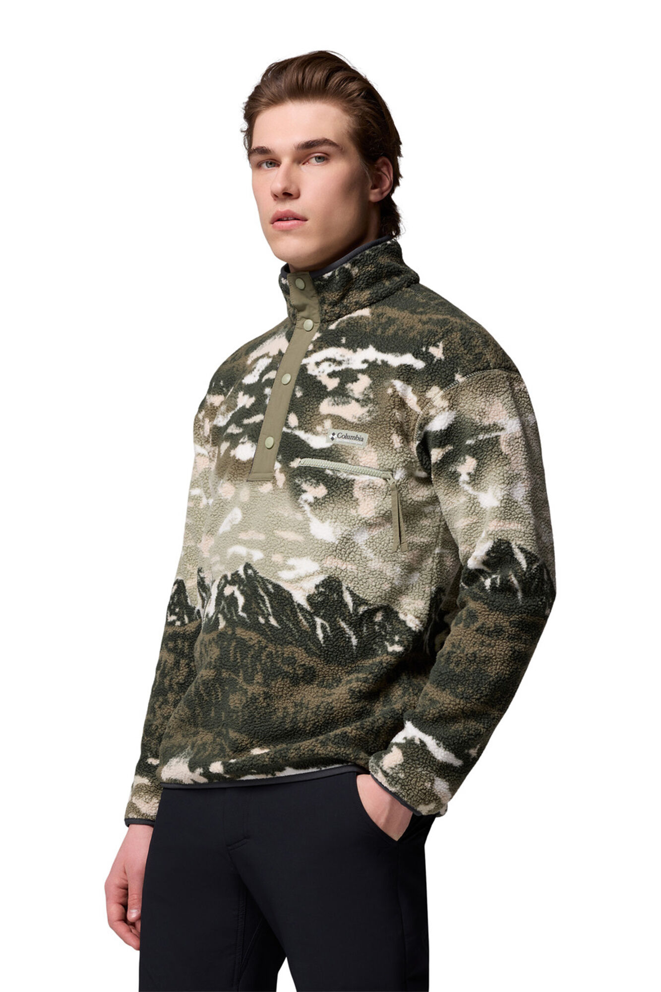 Columbia Forro polar con corchetes