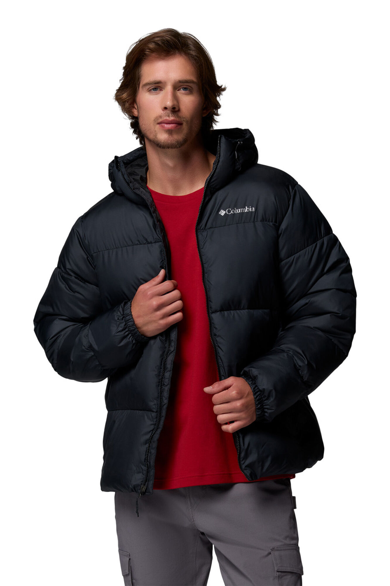 Columbia Puffer jacket with hood black