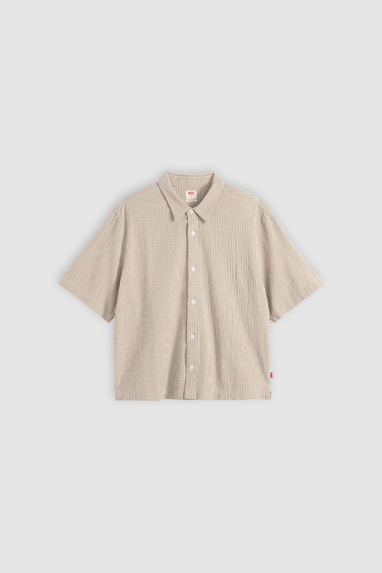 Levi's Camisa crop de manga corta blanco