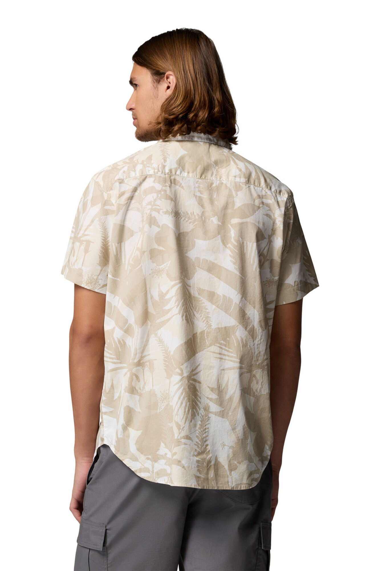Columbia Camisa estampada de manga corta blanco