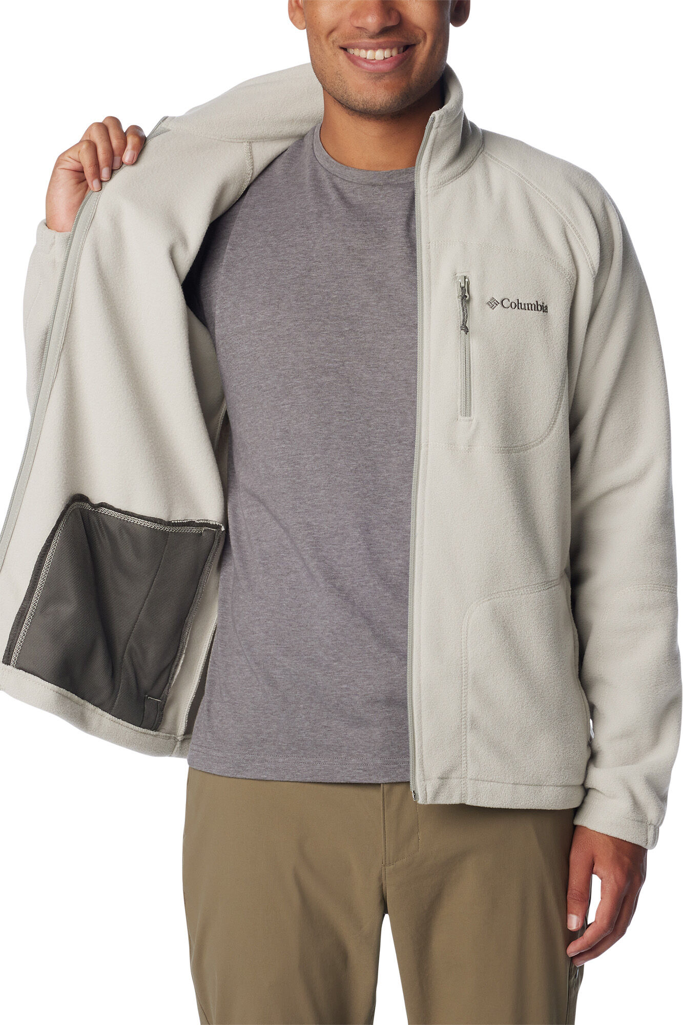 Columbia Forro polar con cremallera Columbia para hombre Fast Trek&trade; beige