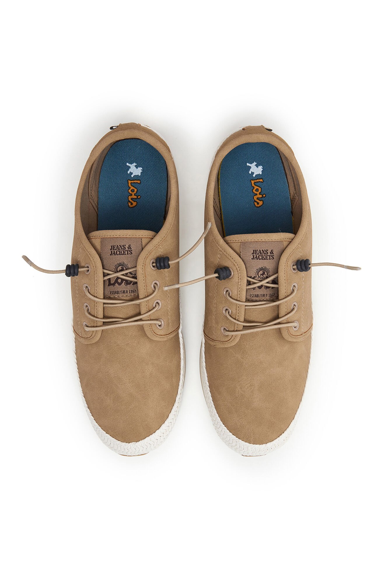 Lois T&ecirc;nis B&aacute;sico Nobuck cru