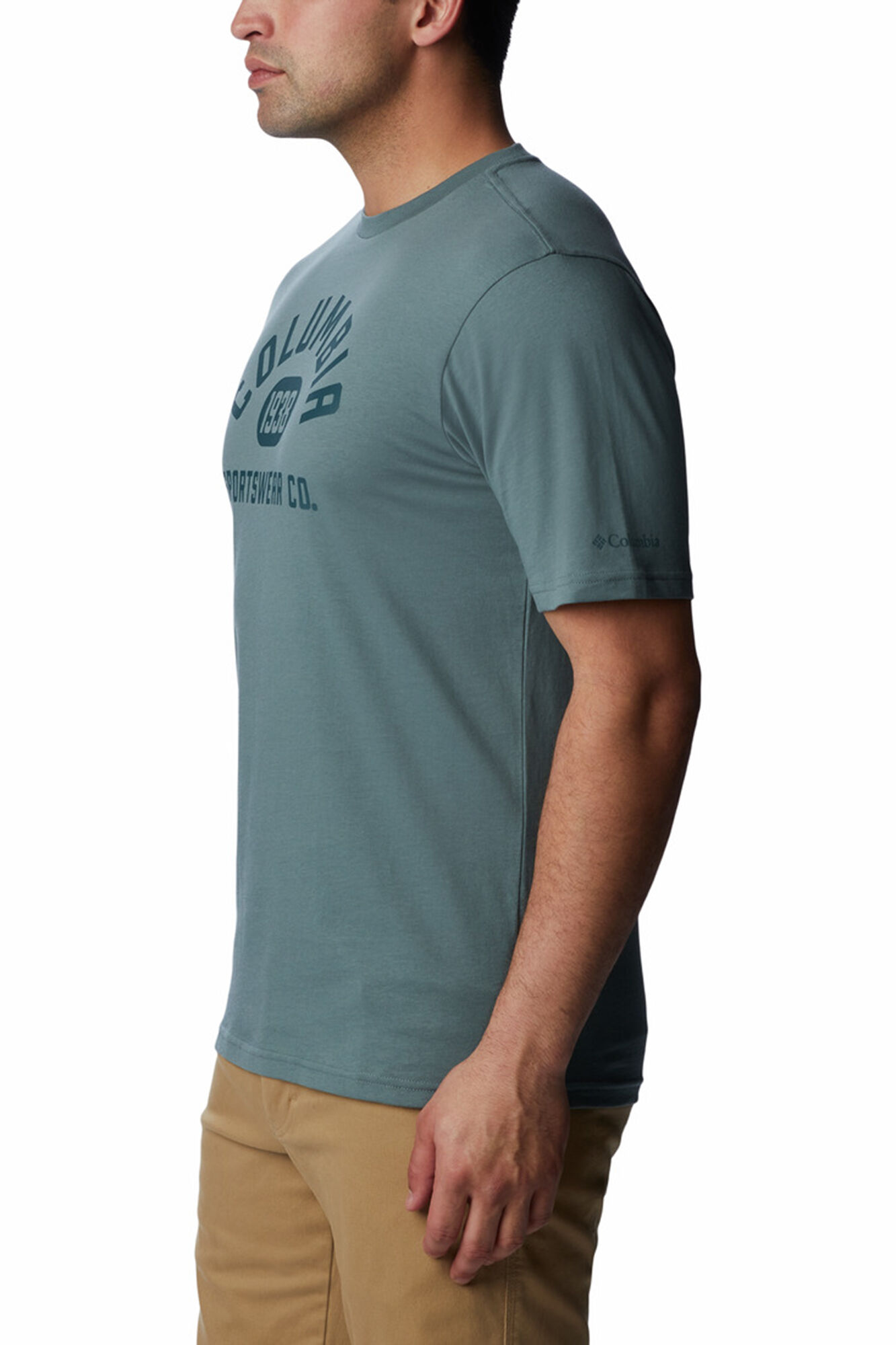 Columbia Camiseta manga corta logo Columbia azul