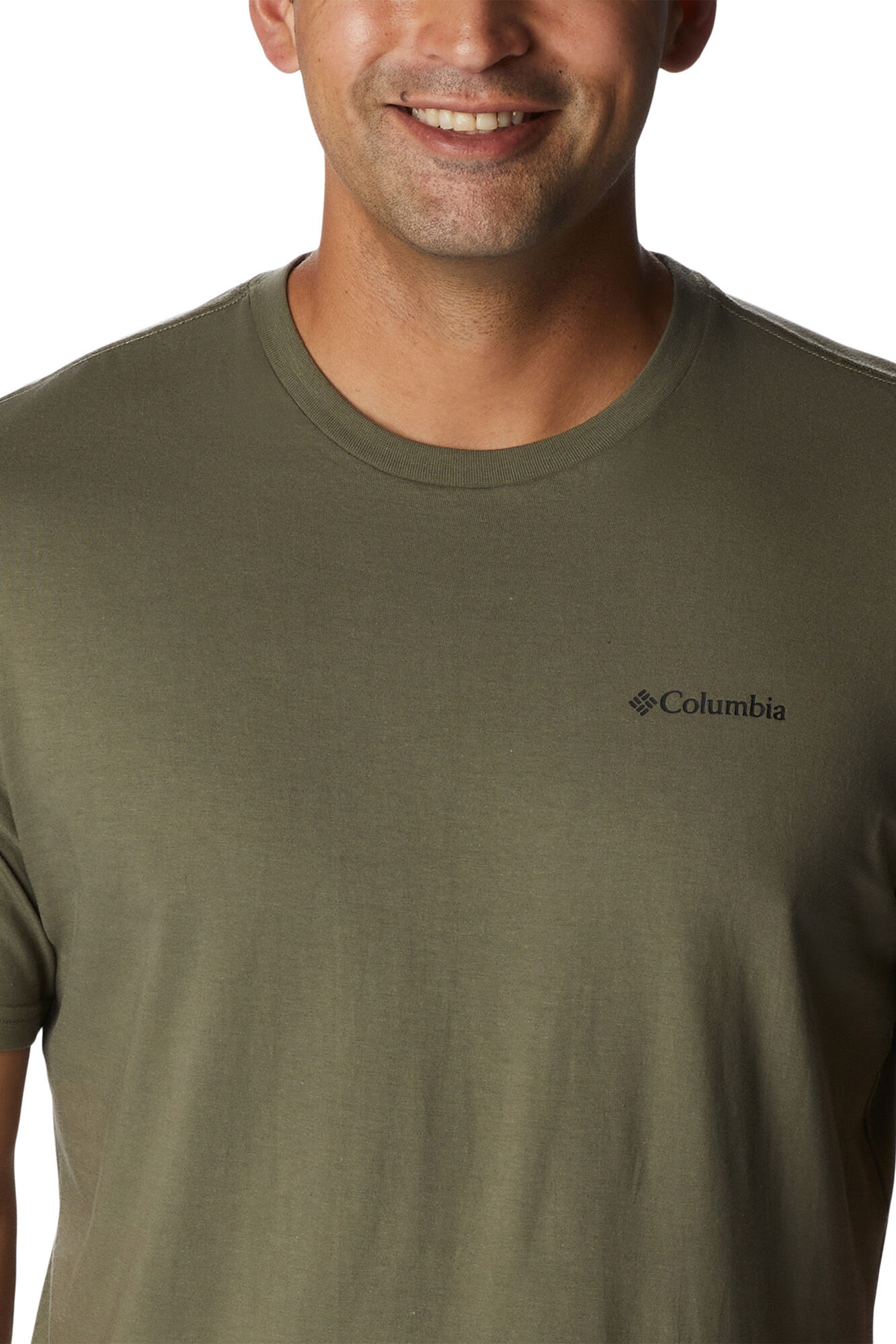 Columbia Camiseta de manga corta con estampado en la espalda Columbia Rockaway River&trade; para hombre kaki