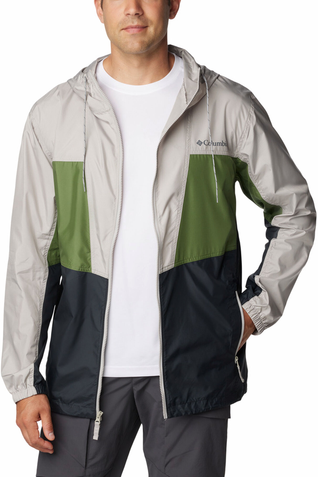 Columbia Cortavientos Columbia Trail Traveler&trade; para hombre gris