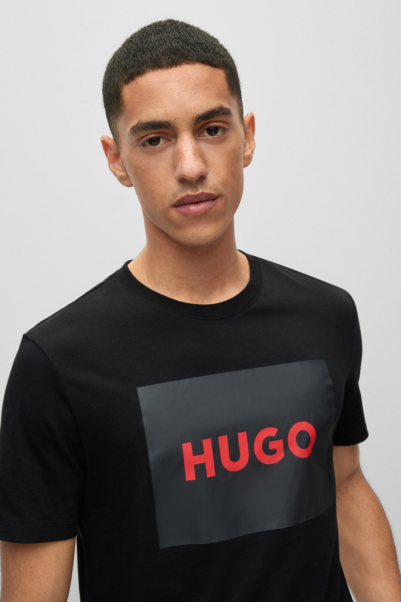 HUGO Short-sleeved T-shirt black