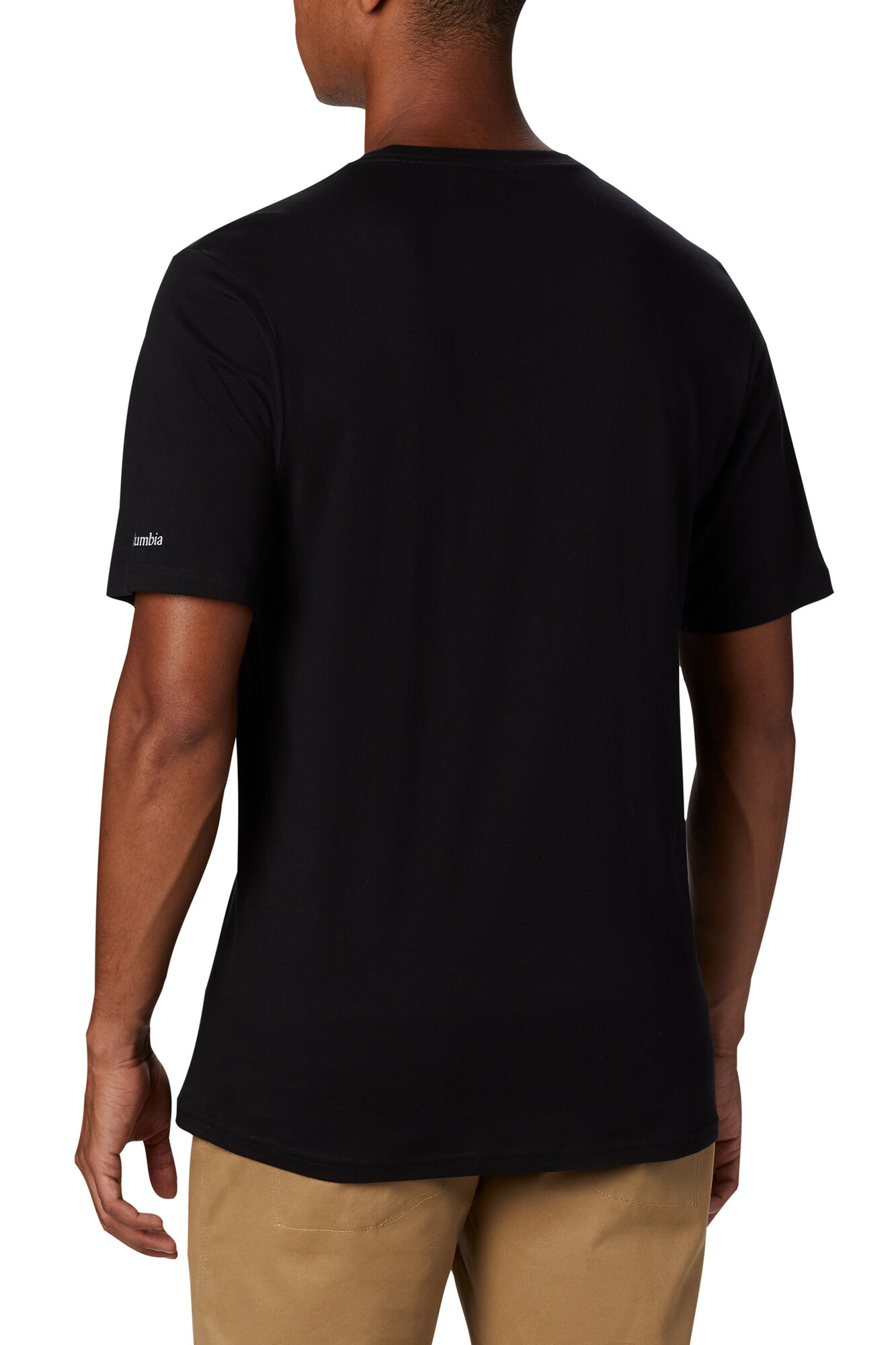 Columbia Camiseta masculina de manga curta de algod&atilde;o org&acirc;nico Basic Logo&trade; da para homem