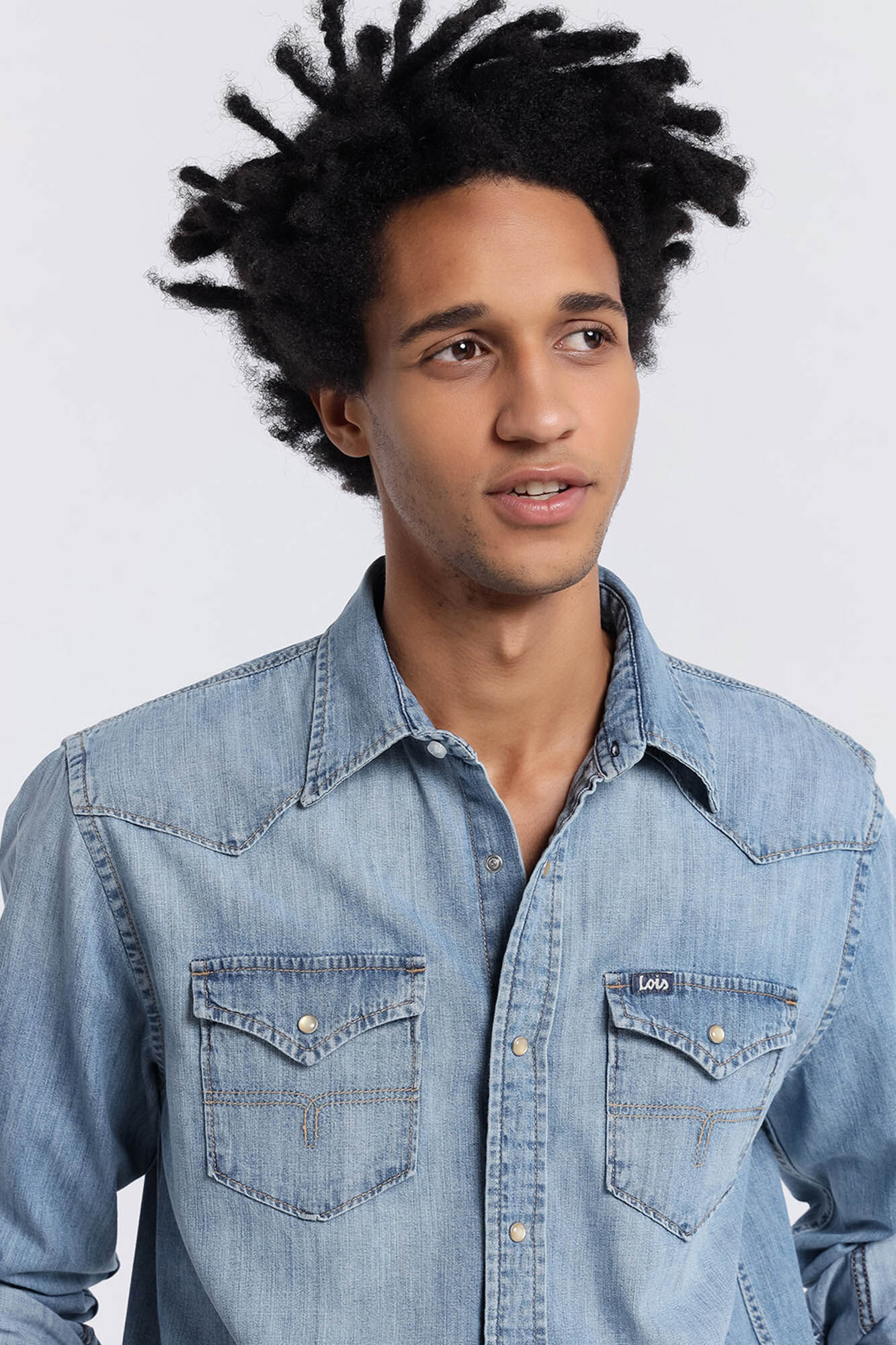 Lois Camisa Tejana azul