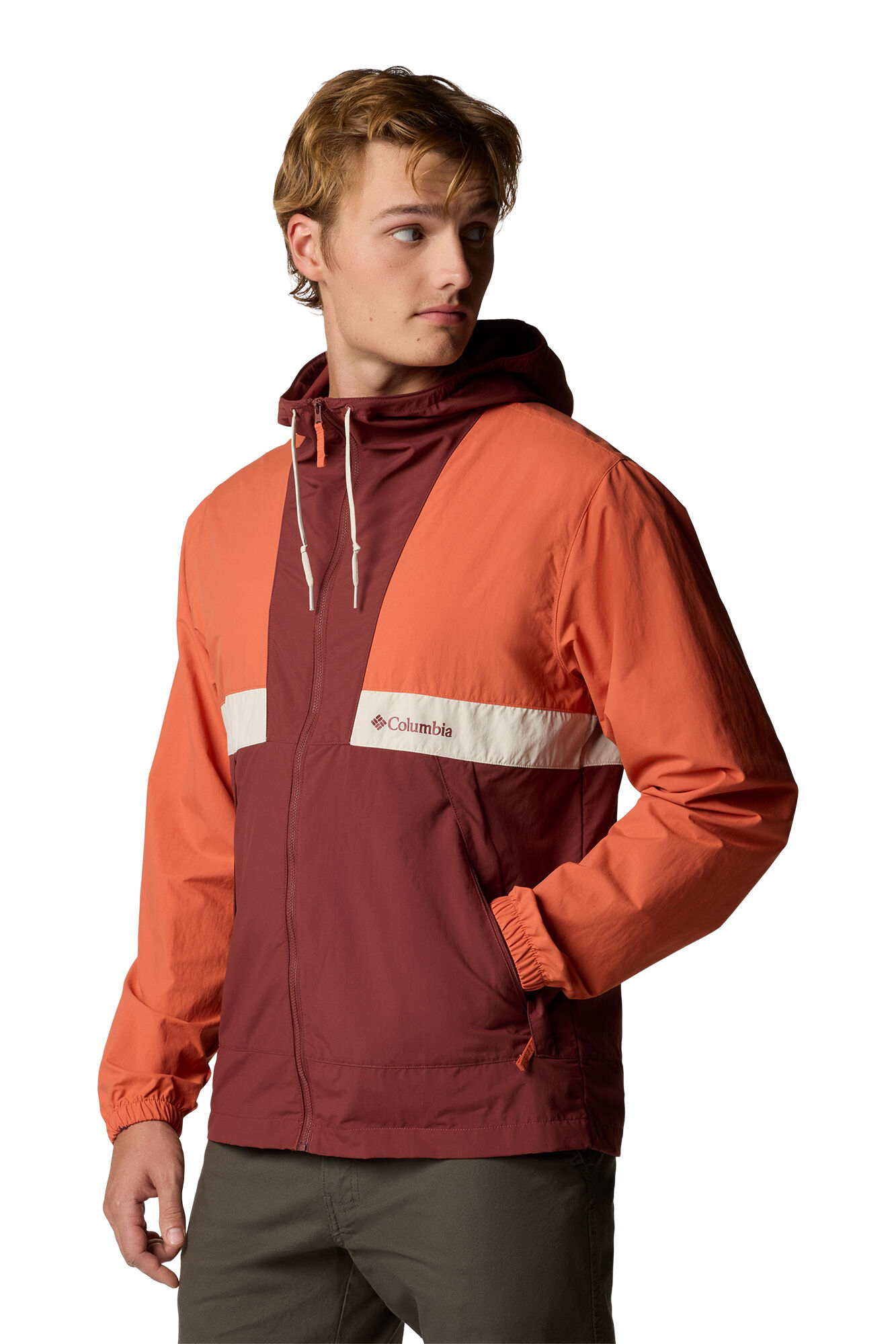 Columbia Blus&atilde;o com capuz Columbia Spire Valley&trade; para homem vermelho