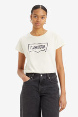 Levi's Camiseta Gr&aacute;fica Cuadrada beige