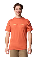 Columbia Columbia for men 's Basic Logo&trade; organic cotton short sleeve T-Shirt red