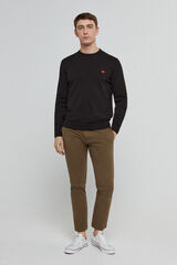 HUGO Round neck sweater black