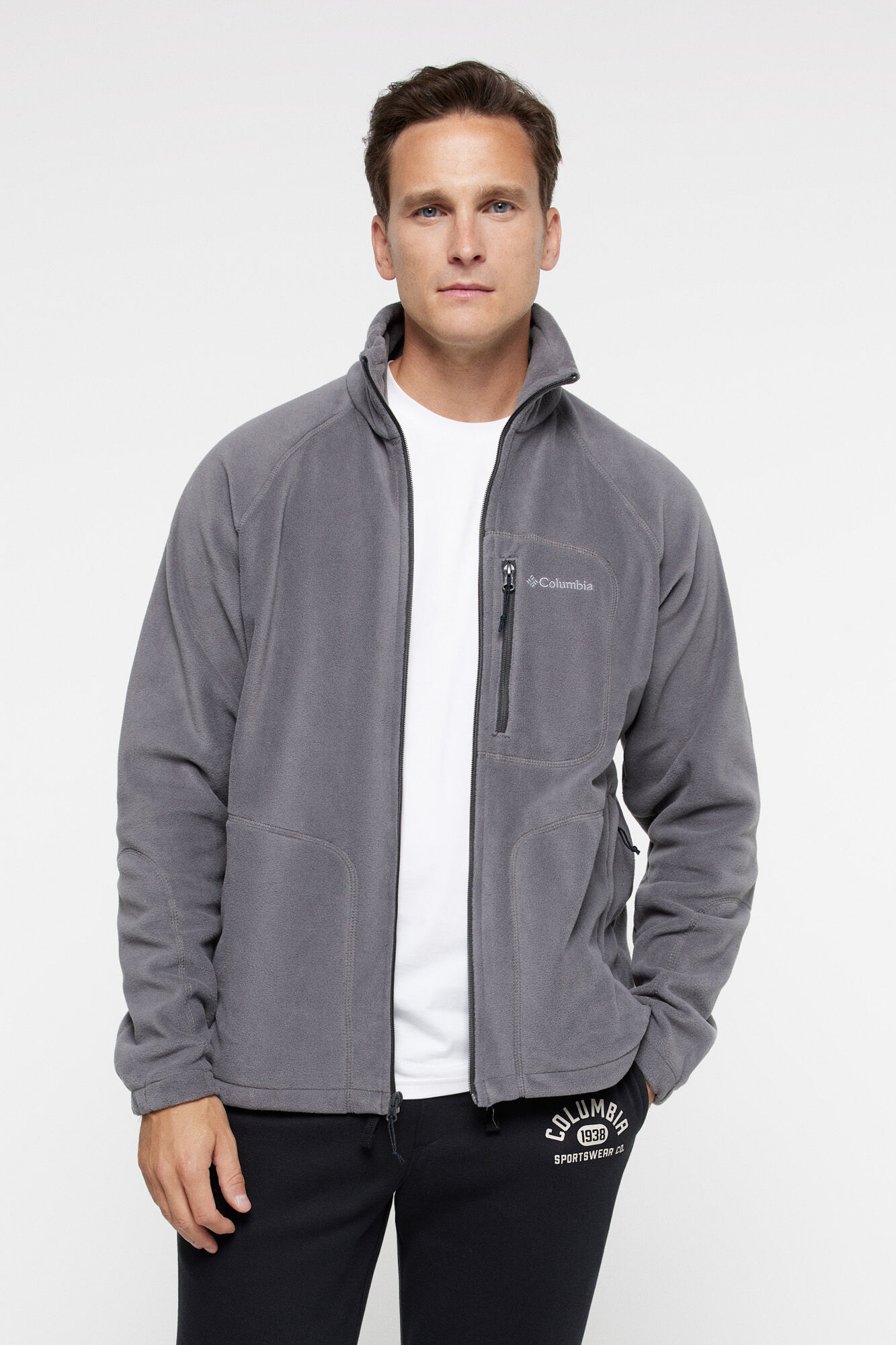 Columbia Forro polar con cremallera Columbia para hombre Fast Trek&trade; gris