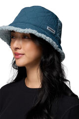 Columbia Sombrero de pescador acolchado y reversible de forro polar sherpa Winter Pass&trade; II unisex azul