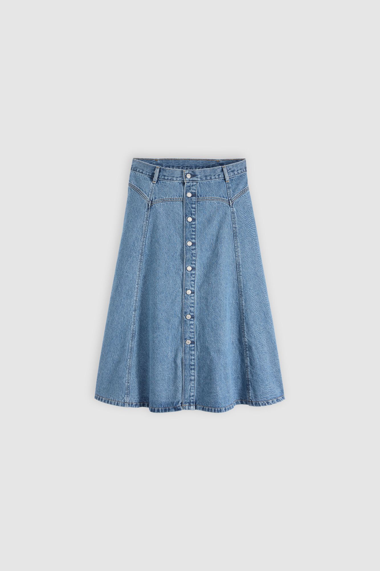 Levi's Falda vaquera midi azul