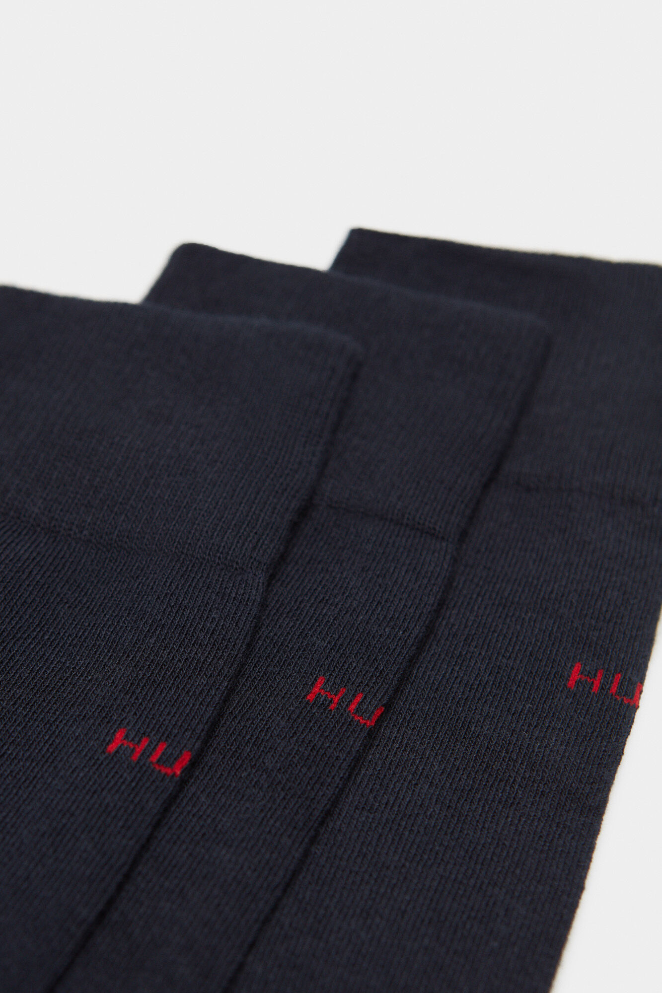 HUGO Pack de tr&ecirc;s meias lisas  azul