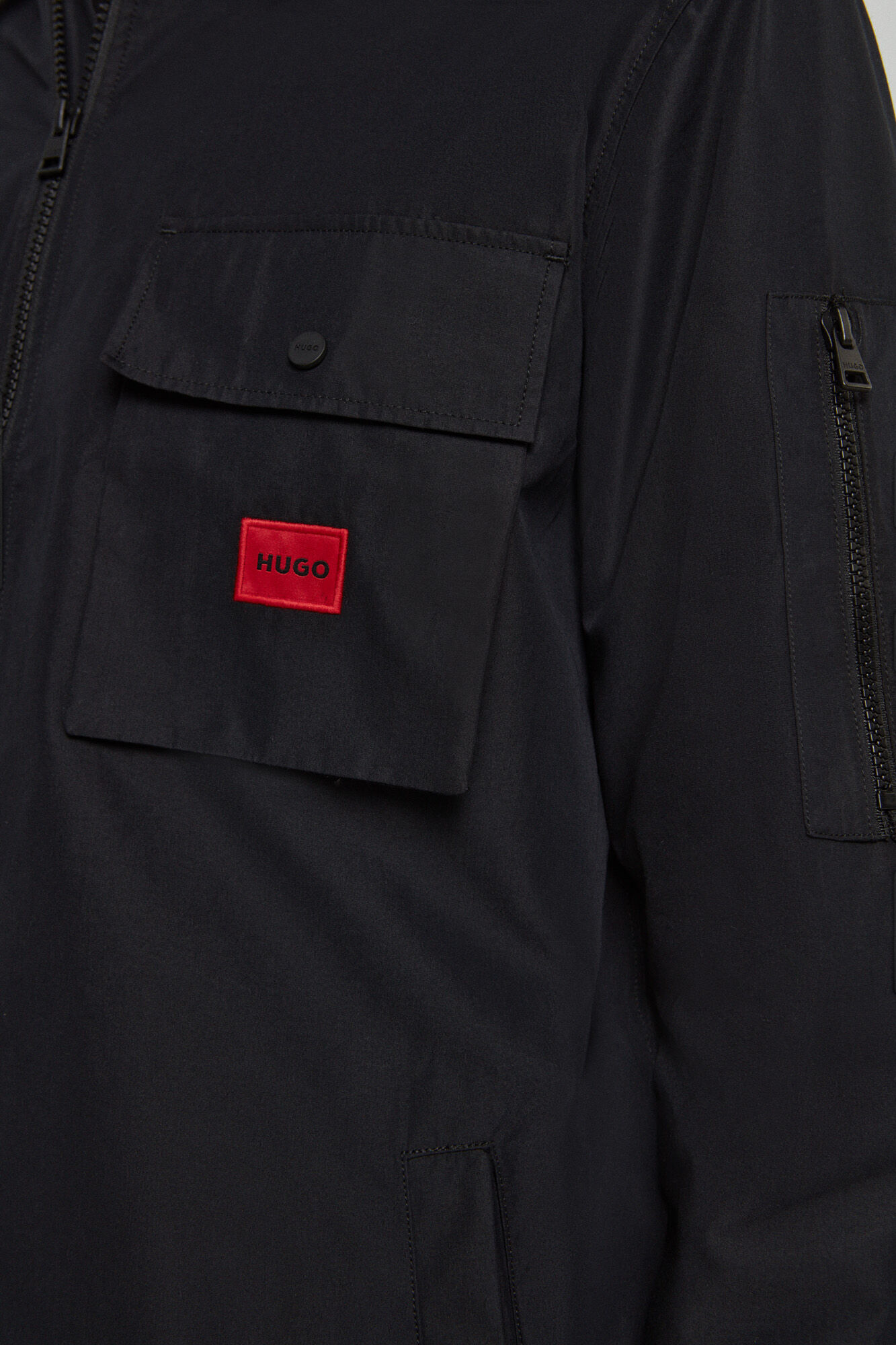 HUGO Canvas overshirt black