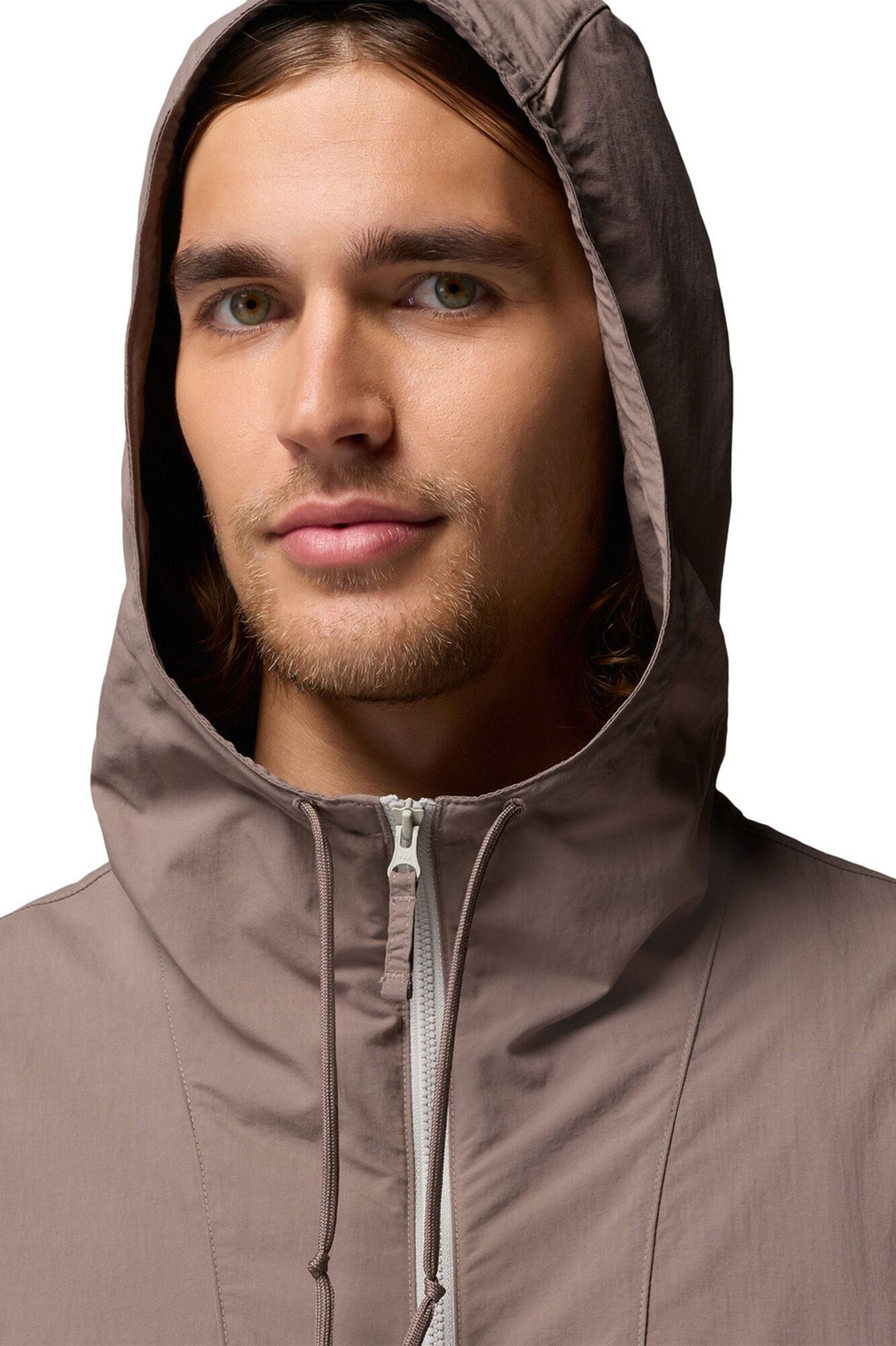 Columbia Cortavientos con capucha nude