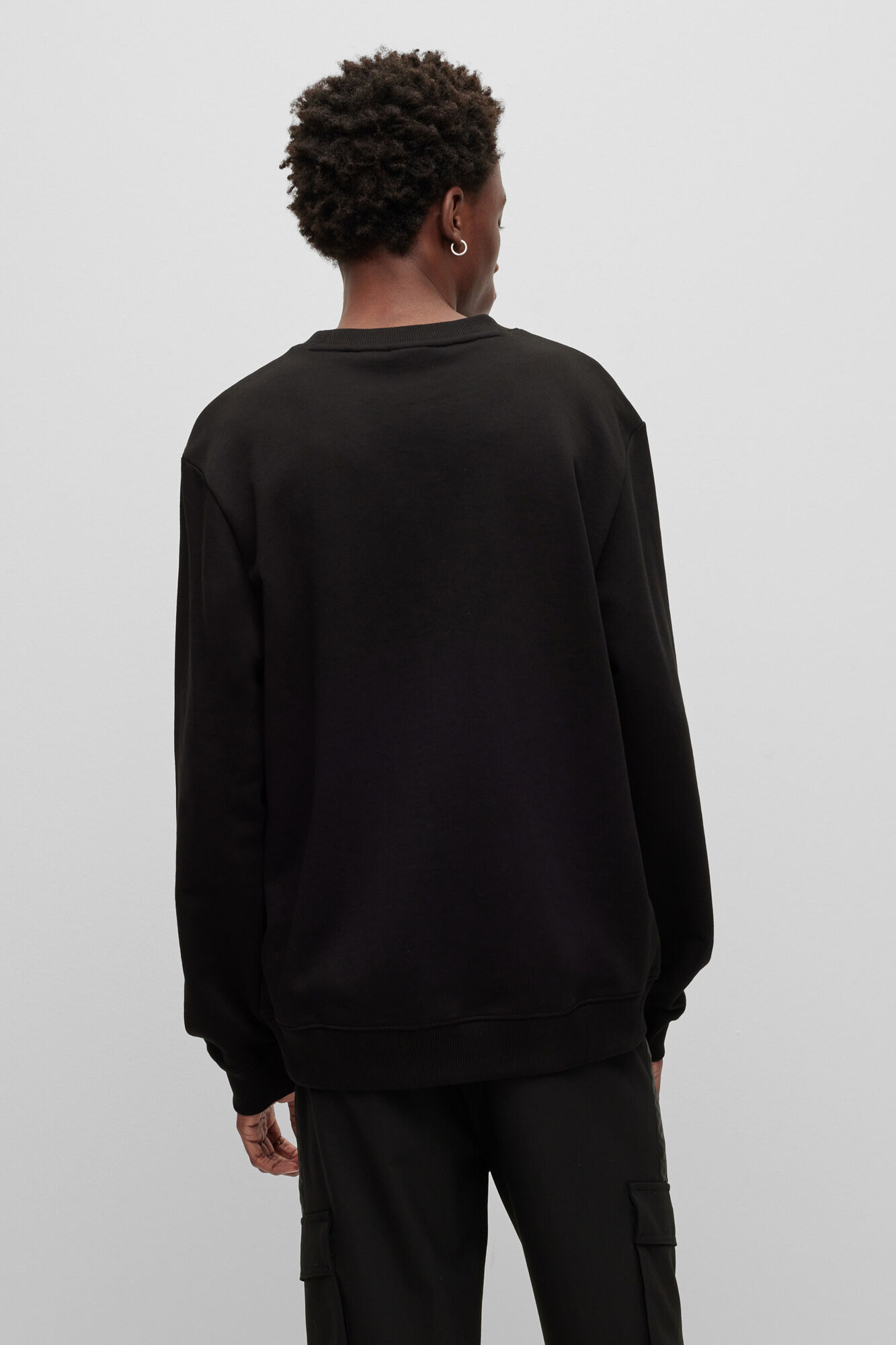 HUGO Jersey cuello redondo negro