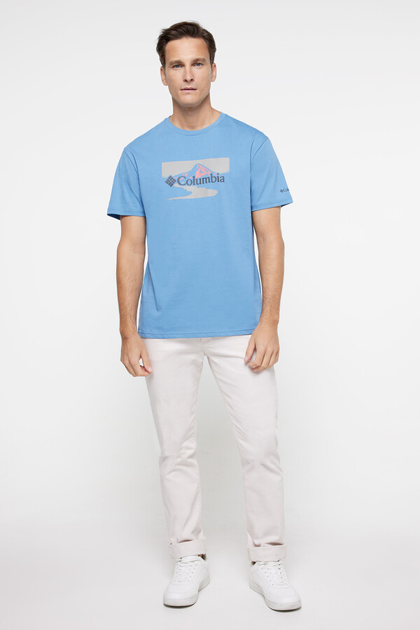Springfield T-shirt estampada Columbia Path Lake™ II para homem Blue