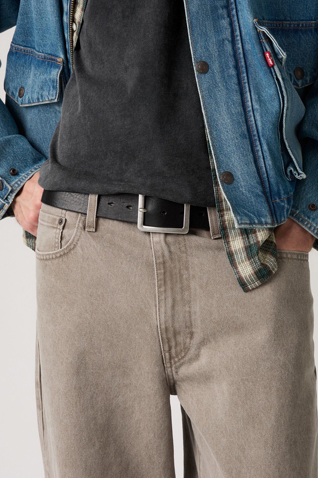 Levi's Cinto de pele preto