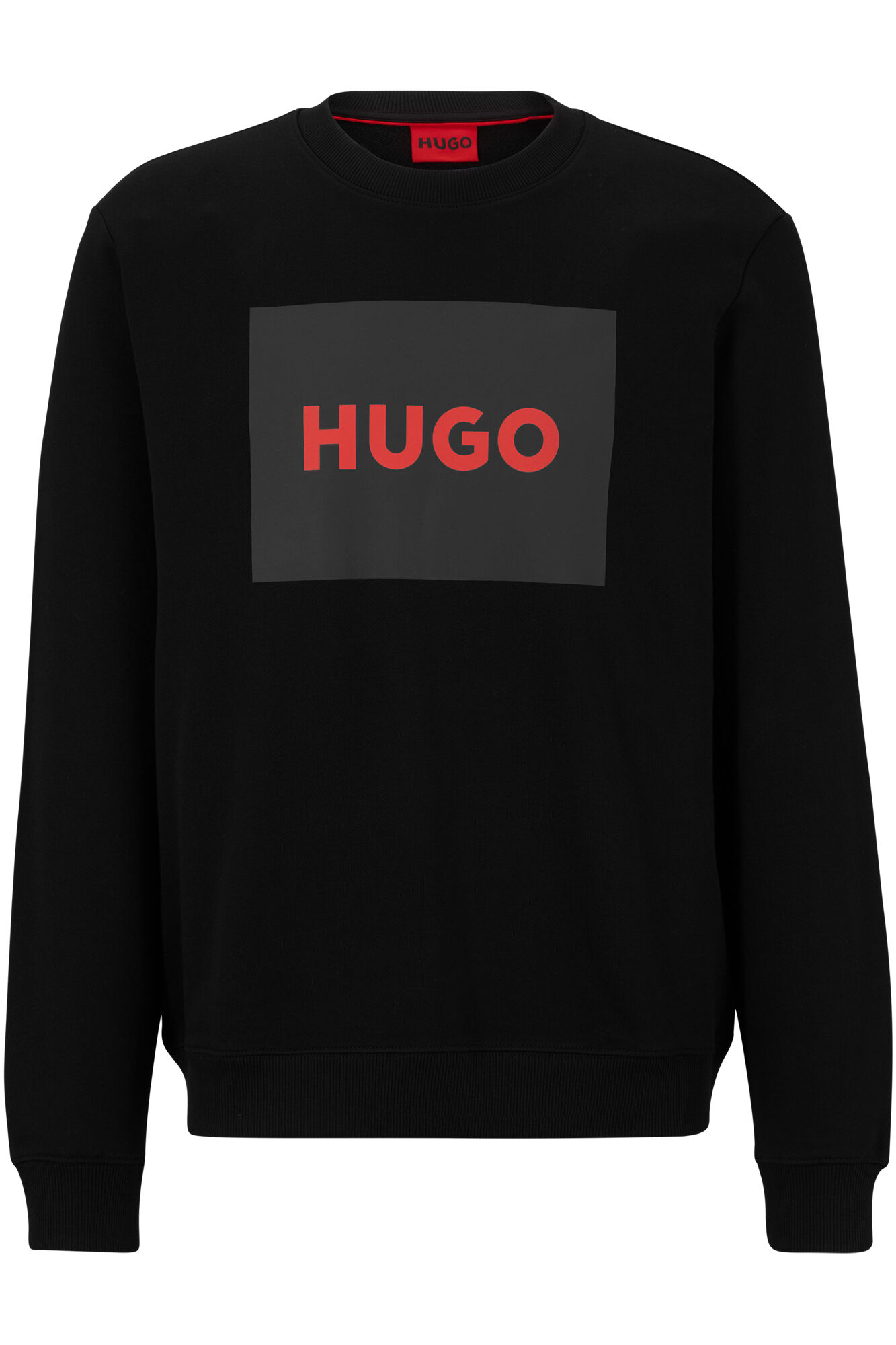 HUGO Jersey cuello redondo negro