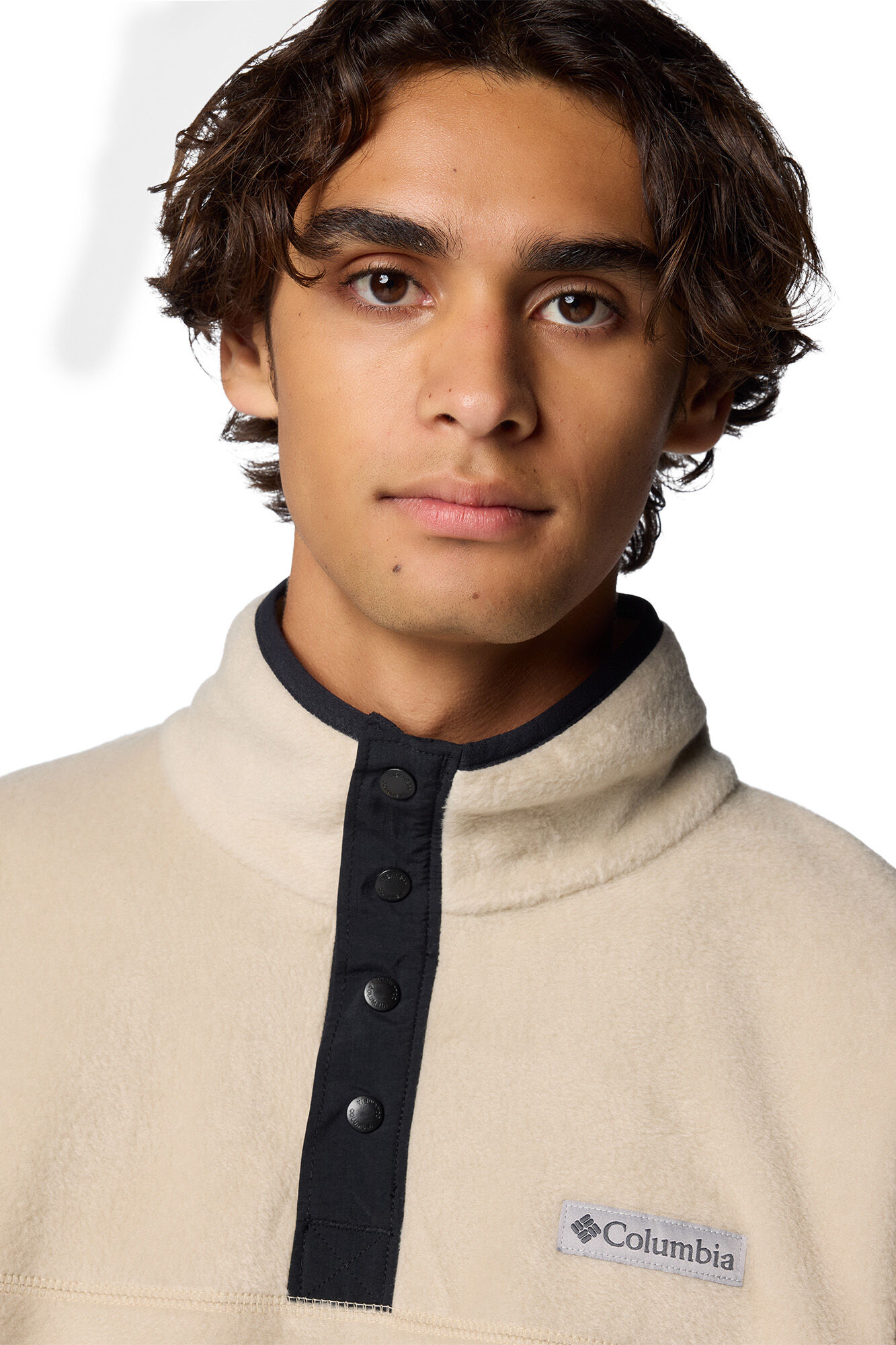 Columbia Forro polar con cierre medio a presi&oacute;n Steens Mountain&trade; II para hombre beige